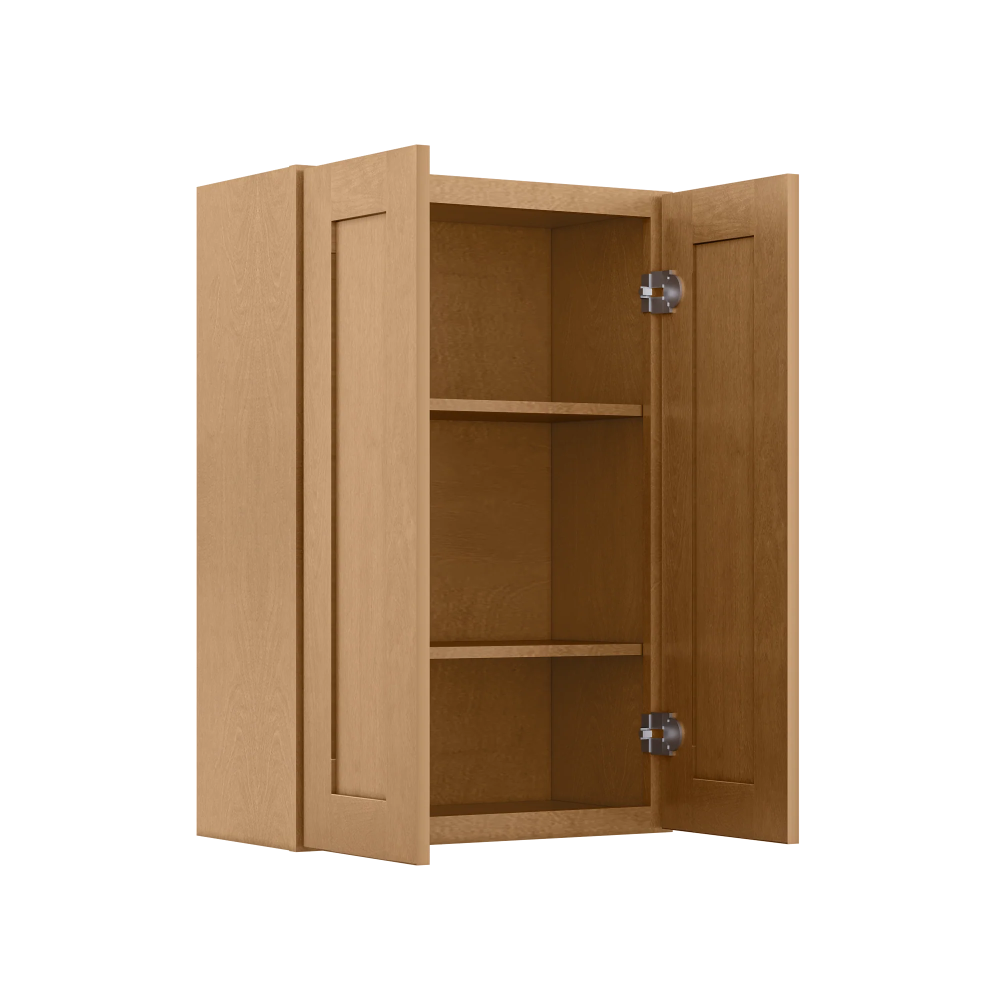 Wall Kitchen Cabinet W2436 Shaker Toffee LessCare 24 in. width 36 in. height 12 in. depth - Image 4