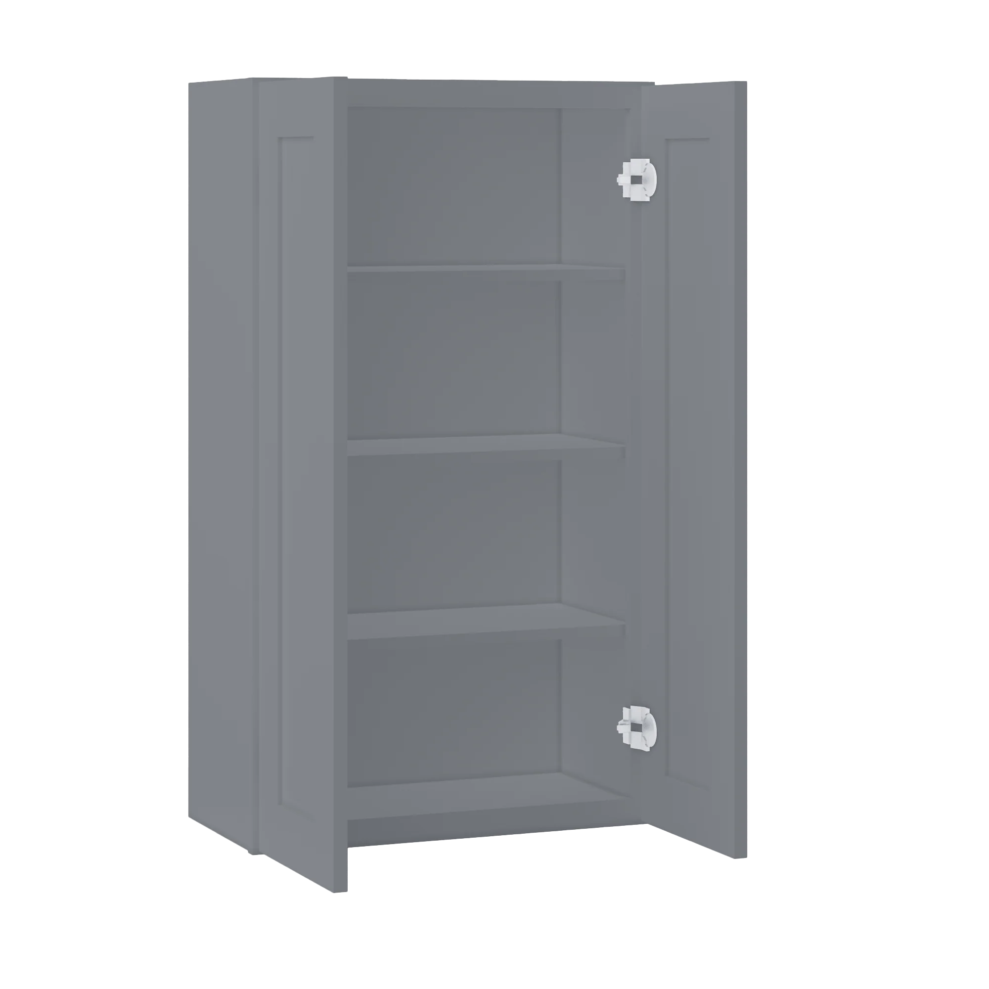 Wall Kitchen Cabinet W2442 Colonial Gray LessCare 24 in. width 42 in. height 12 in. depth - Image 4
