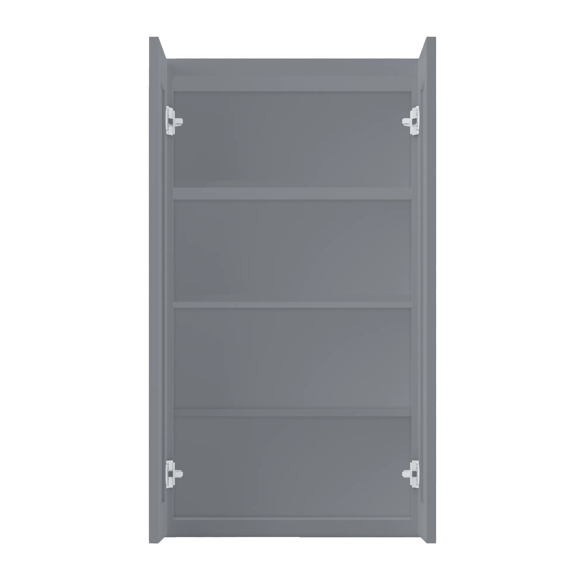 Wall Kitchen Cabinet W2442 Colonial Gray LessCare 24 in. width 42 in. height 12 in. depth - Image 5