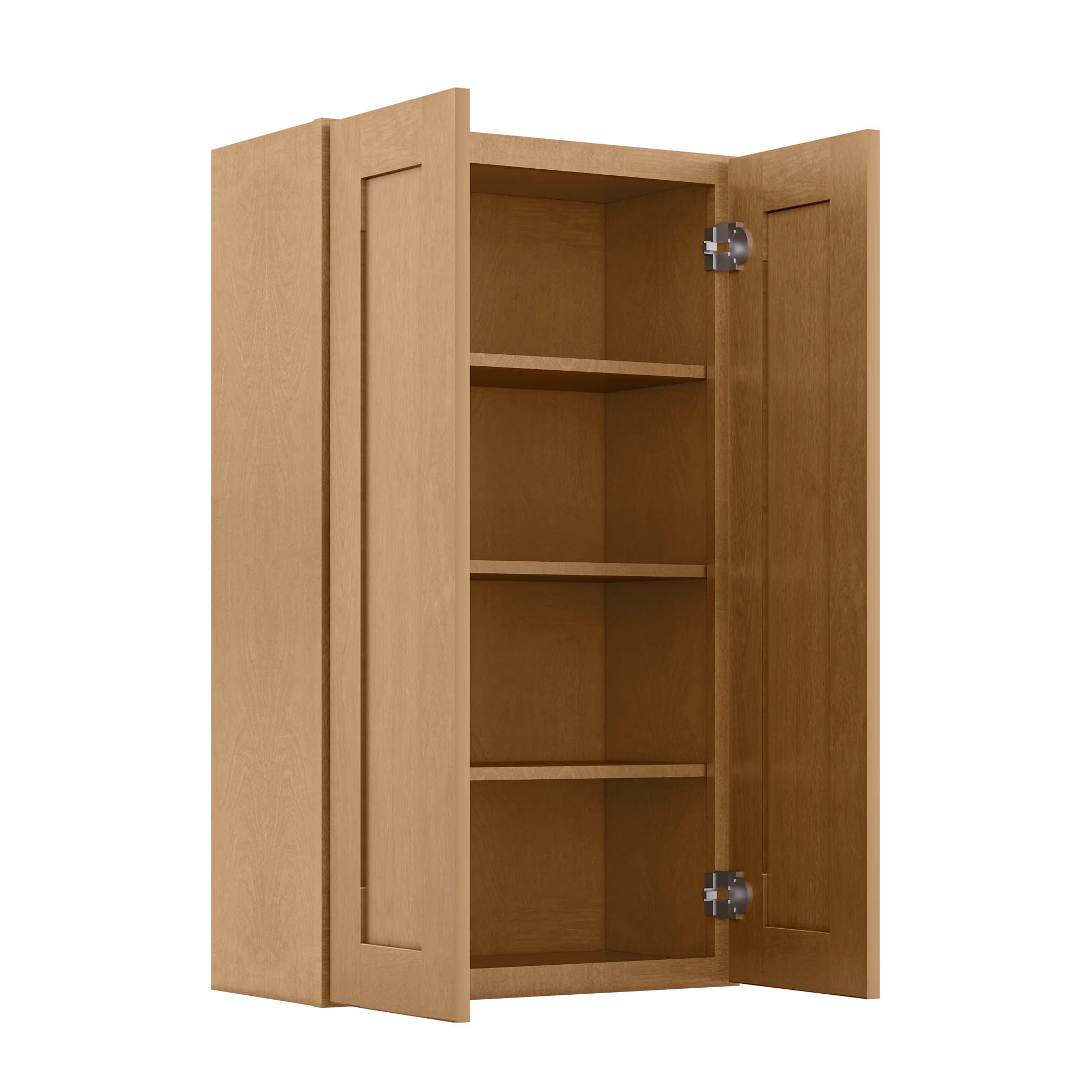 Wall Kitchen Cabinet W2442 Shaker Toffee LessCare 24 in. width 42 in. height 12 in. depth - Image 4