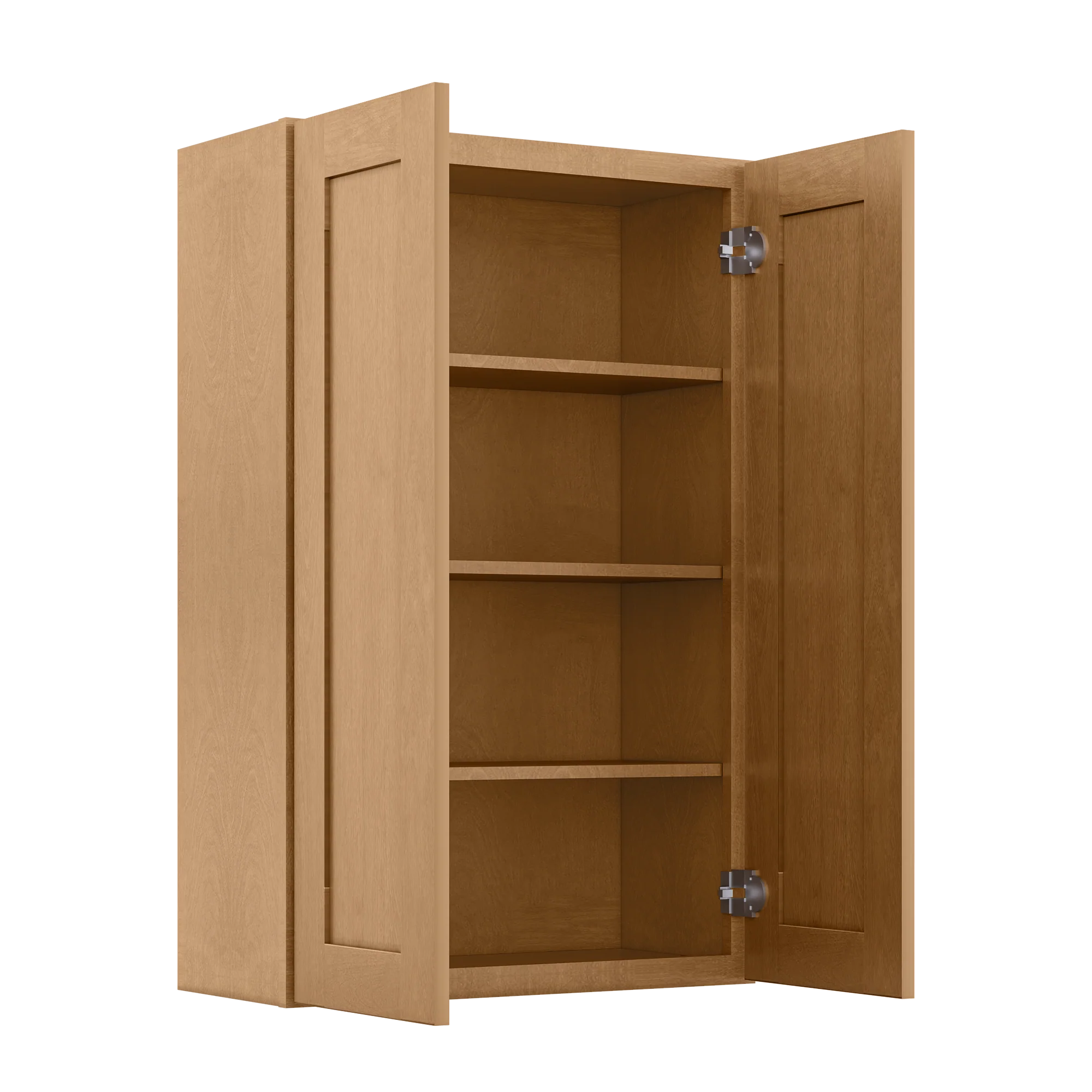 Wall Kitchen Cabinet W2742 Shaker Toffee LessCare 27 in. width 42 in. height 12 in. depth - Image 4