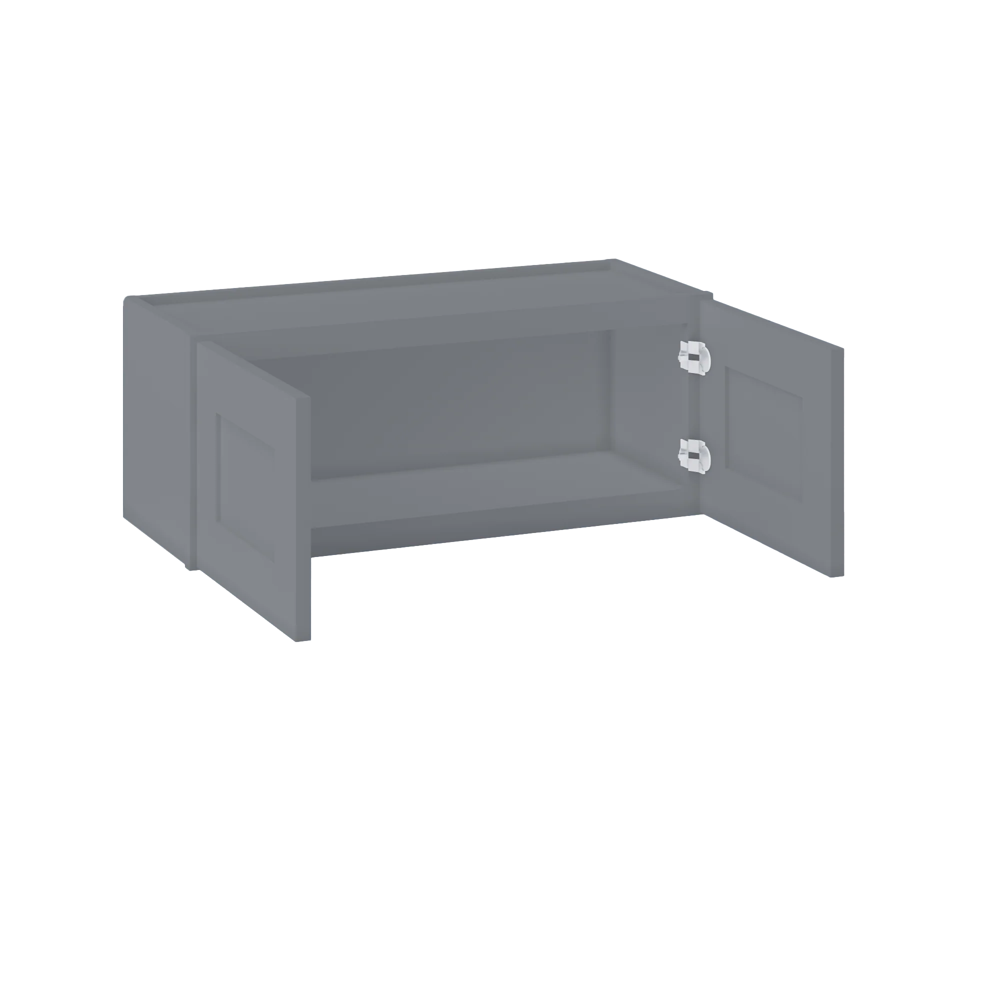 Wall Kitchen Cabinet W3012 Colonial Gray LessCare 30 in. width 12 in. height 12 in. depth - Image 4
