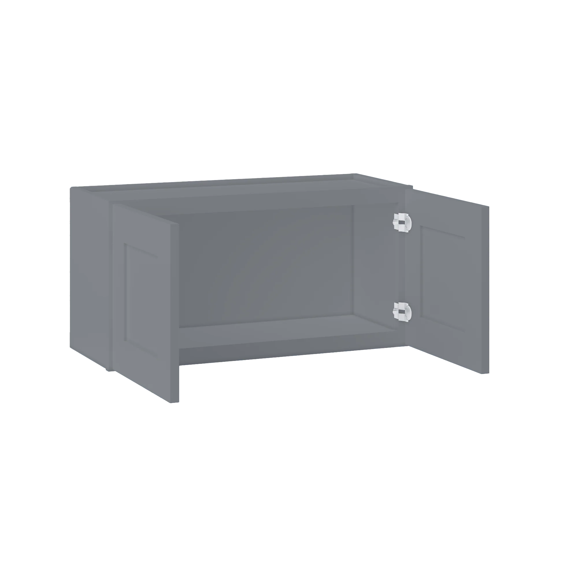 Wall Kitchen Cabinet W3015 Colonial Gray LessCare 30 in. width 15 in. height 12 in. depth - Image 4