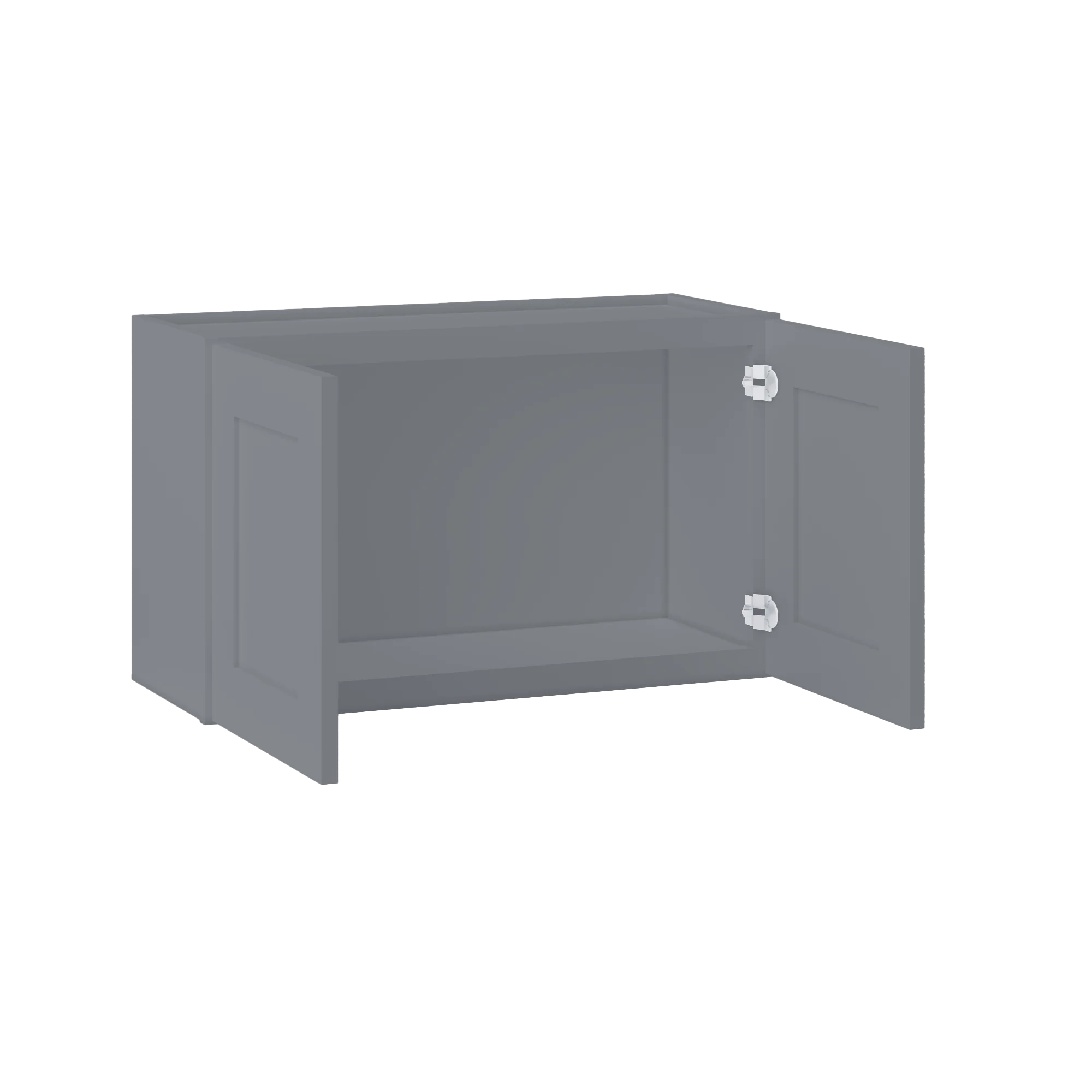 Wall Kitchen Cabinet W3018 Colonial Gray LessCare 30 in. width 18 in. height 12 in. depth - Image 4