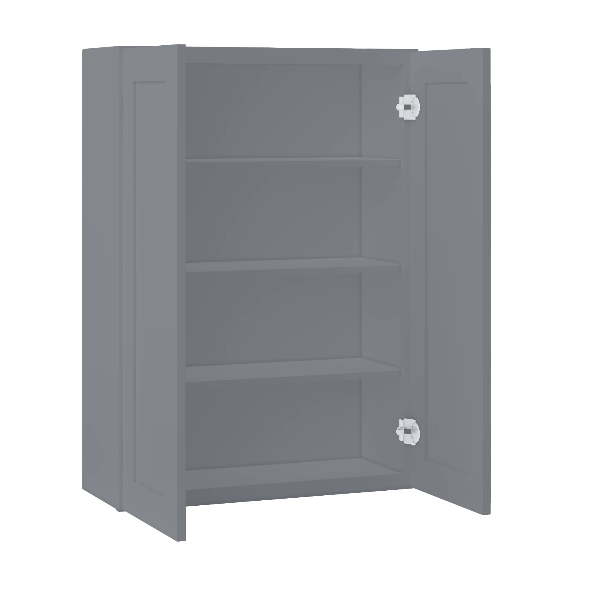 Wall Kitchen Cabinet W3042 Colonial Gray LessCare 30 in. width 42 in. height 12 in. depth - Image 4