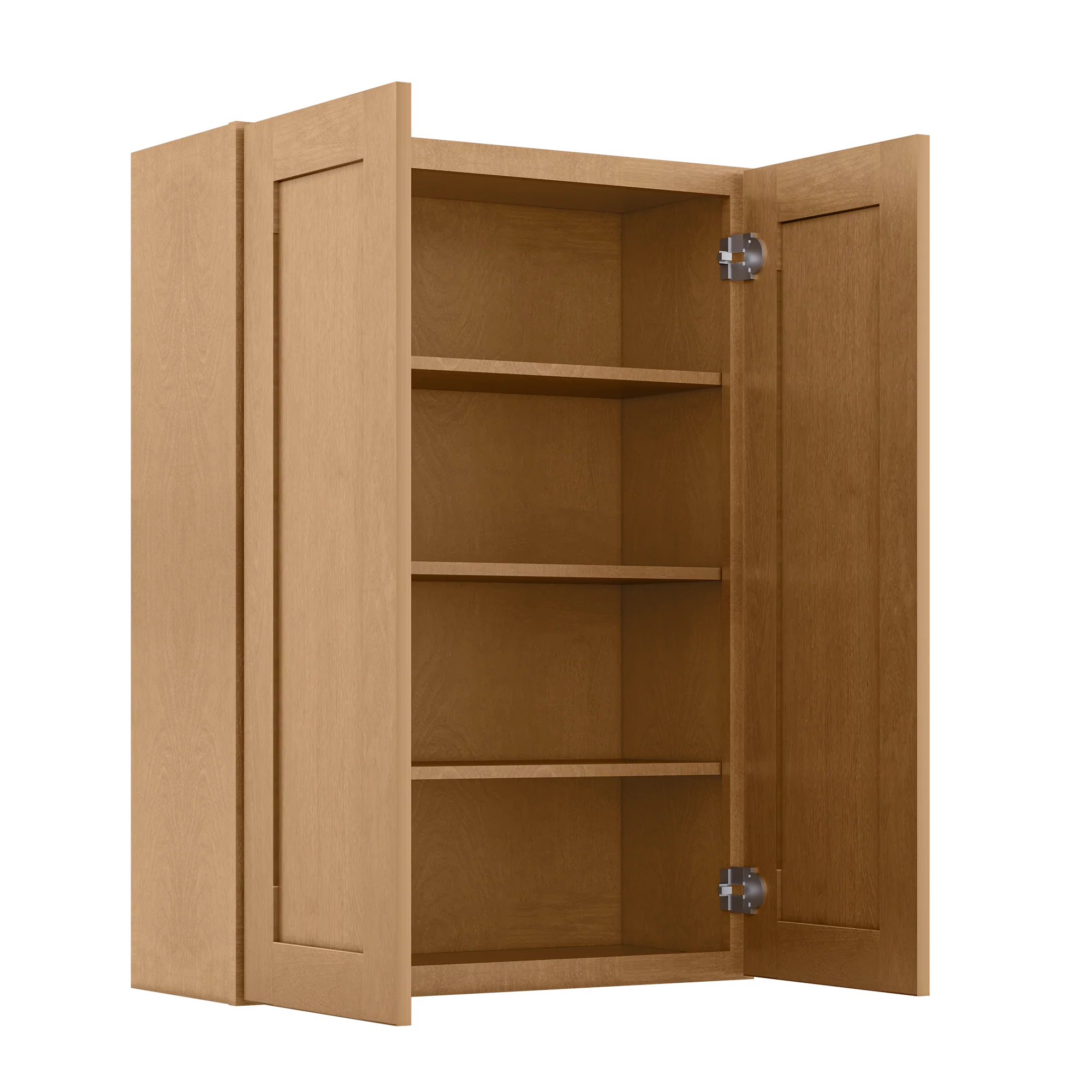 Wall Kitchen Cabinet W3042 Shaker Toffee LessCare 30 in. width 42 in. height 12 in. depth - Image 4