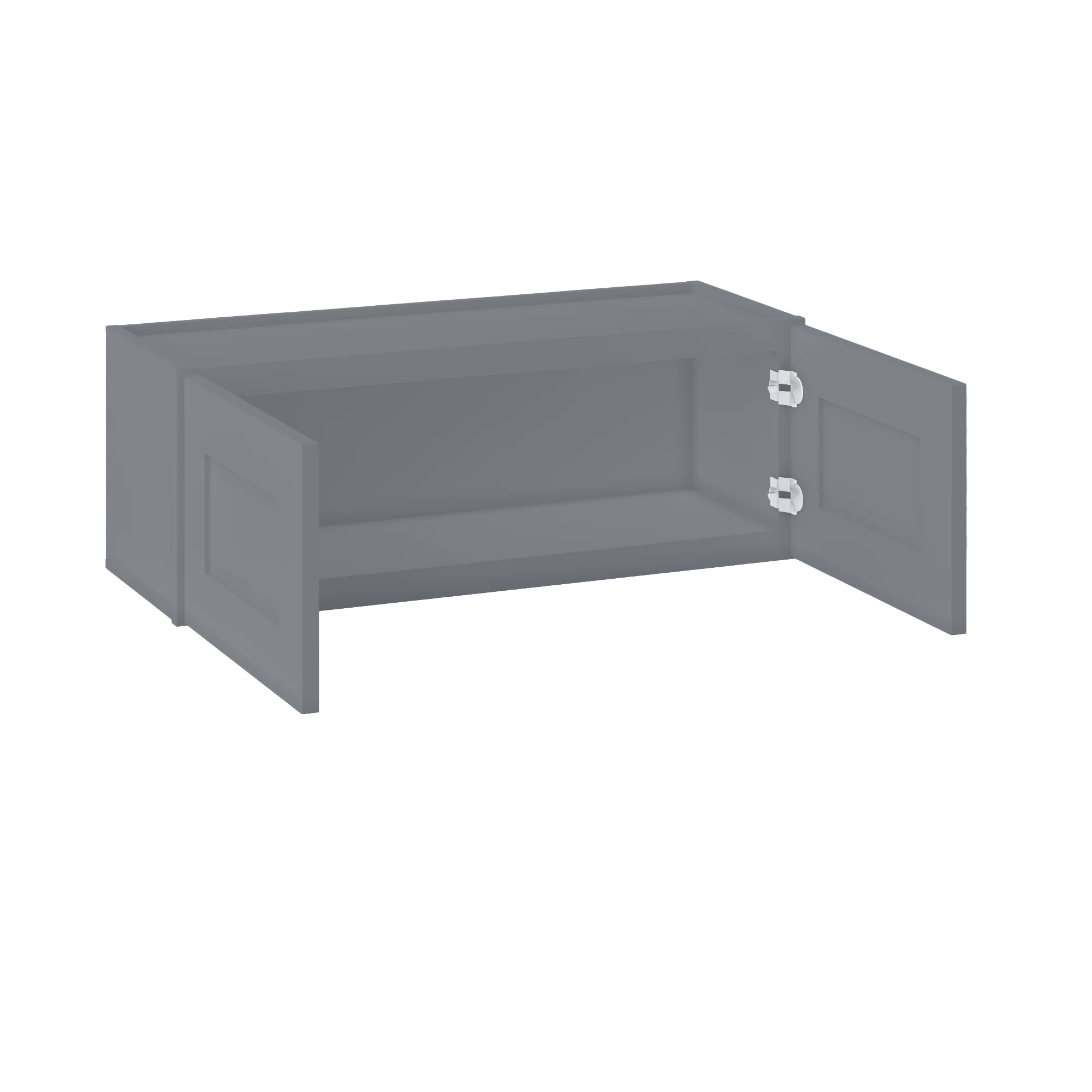 Wall Kitchen Cabinet W3312 Colonial Gray LessCare 33 in. width 12 in. height 12 in. depth - Image 4