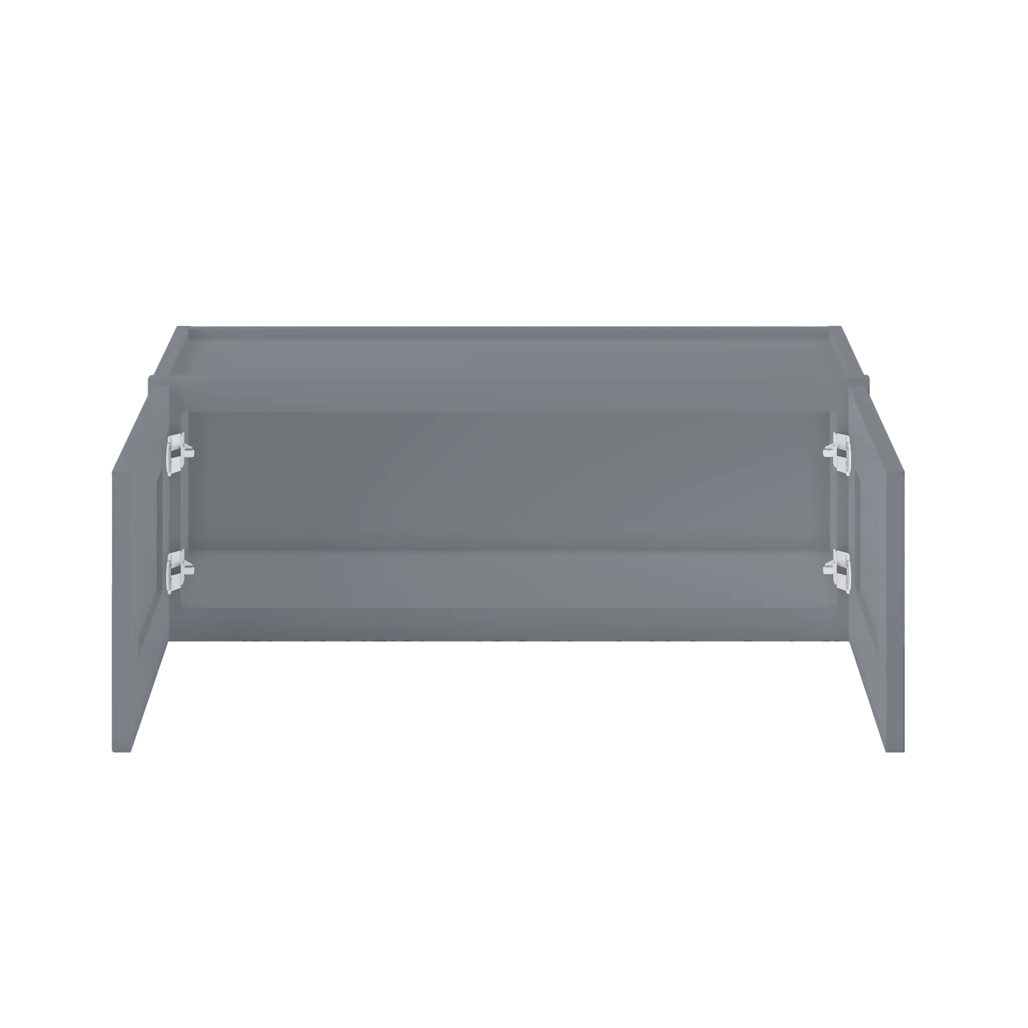 Wall Kitchen Cabinet W3312 Colonial Gray LessCare 33 in. width 12 in. height 12 in. depth - Image 5