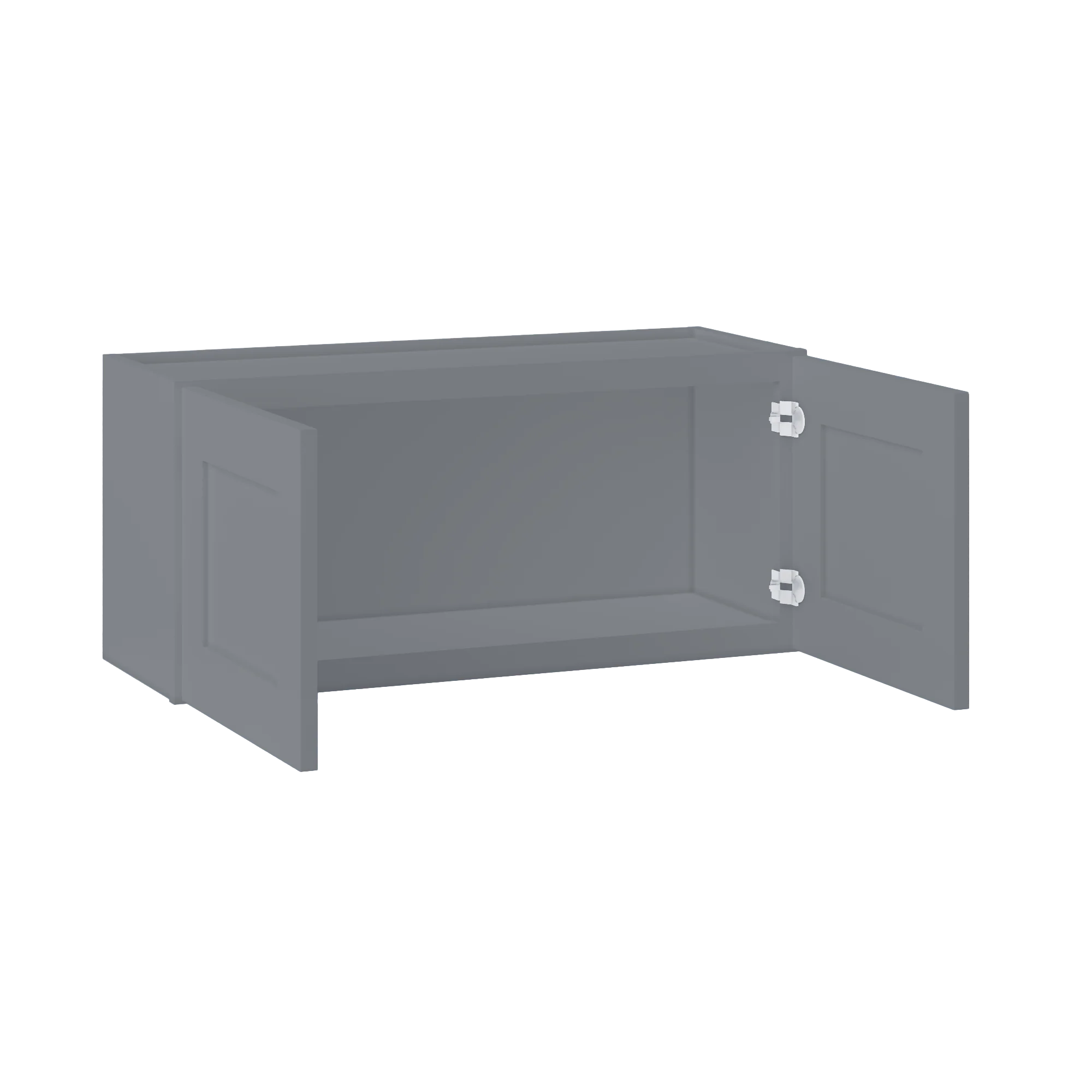 Wall Kitchen Cabinet W3315 Colonial Gray LessCare 33 in. width 15 in. height 12 in. depth - Image 4
