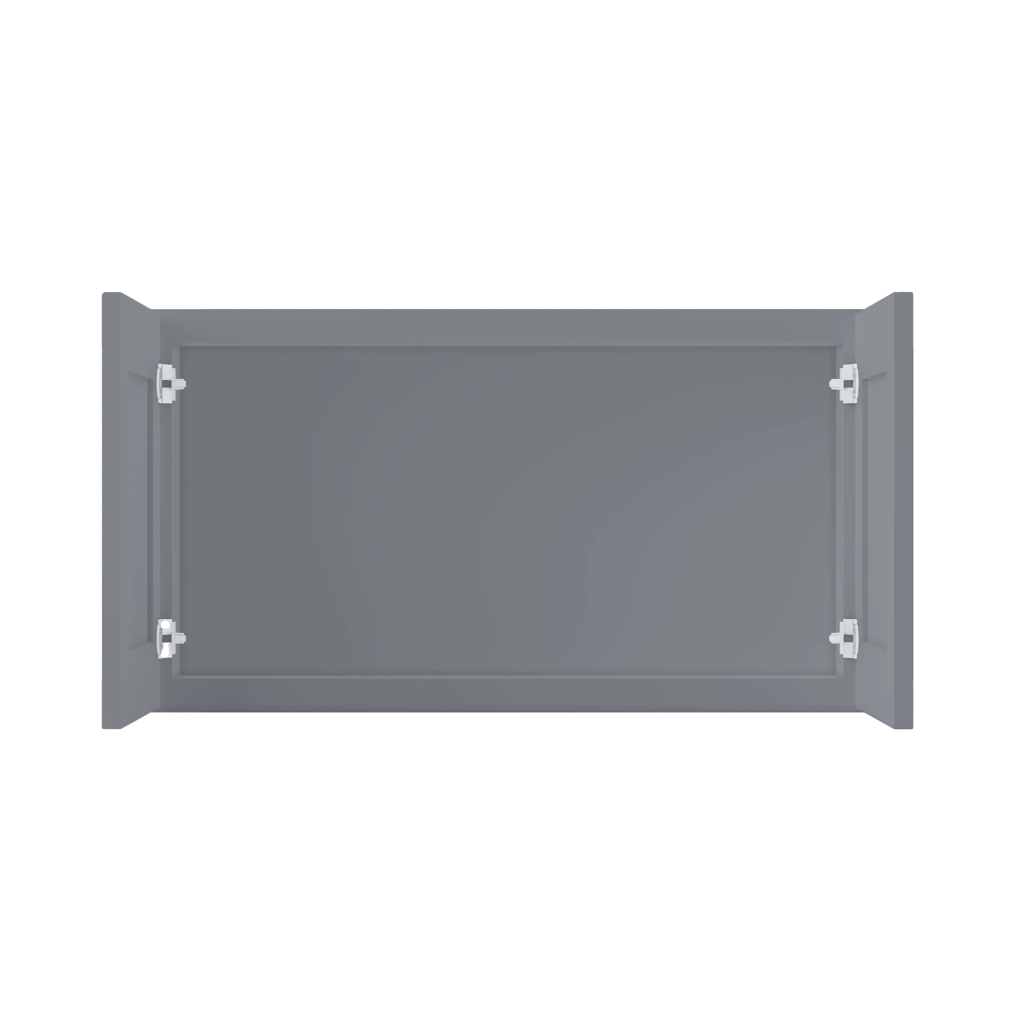 Wall Kitchen Cabinet W3318 Colonial Gray LessCare 33 in. width 18 in. height 12 in. depth - Image 5