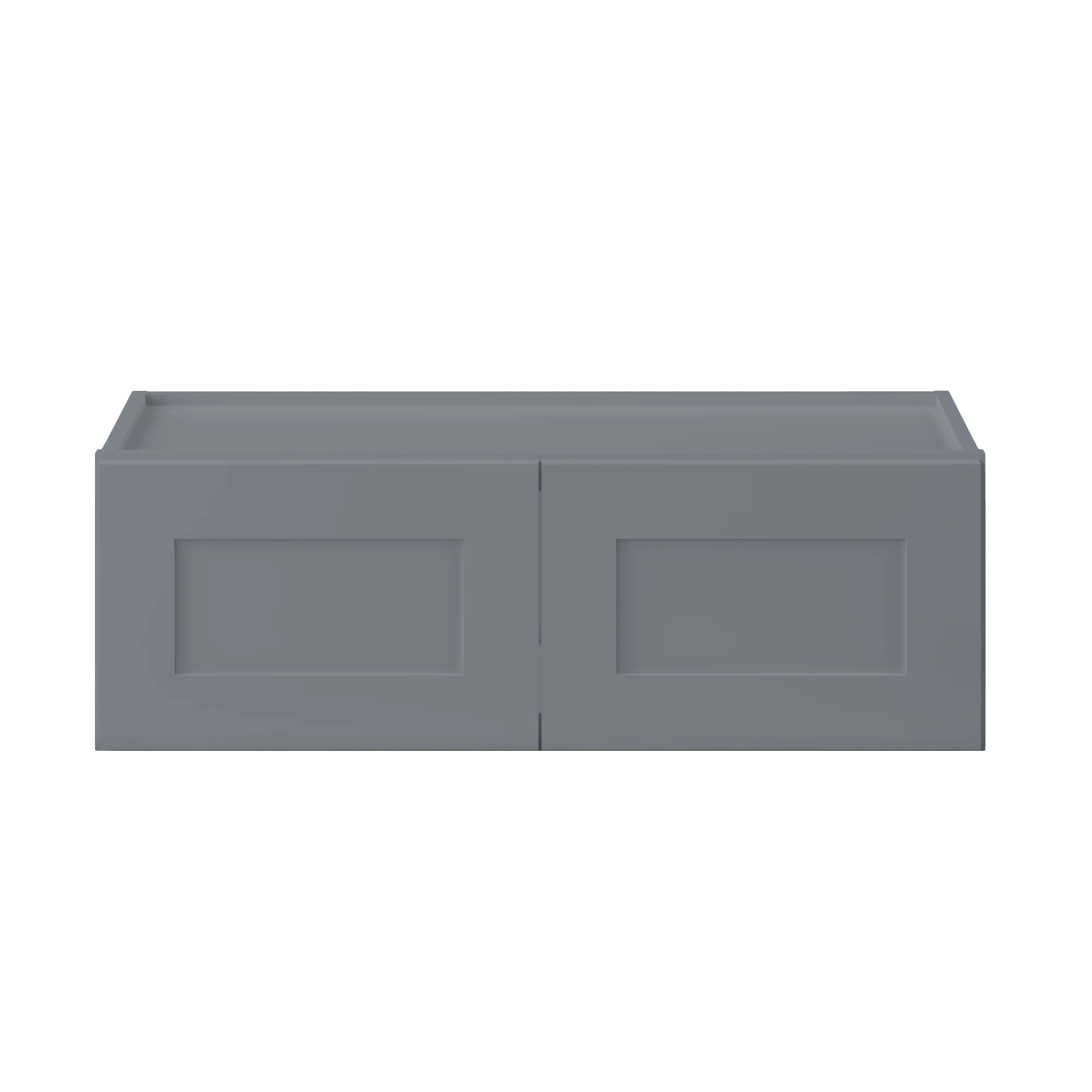 Wall Kitchen Cabinet W3612 Colonial Gray LessCare 36 in. width 12 in. height 12 in. depth - Image 3