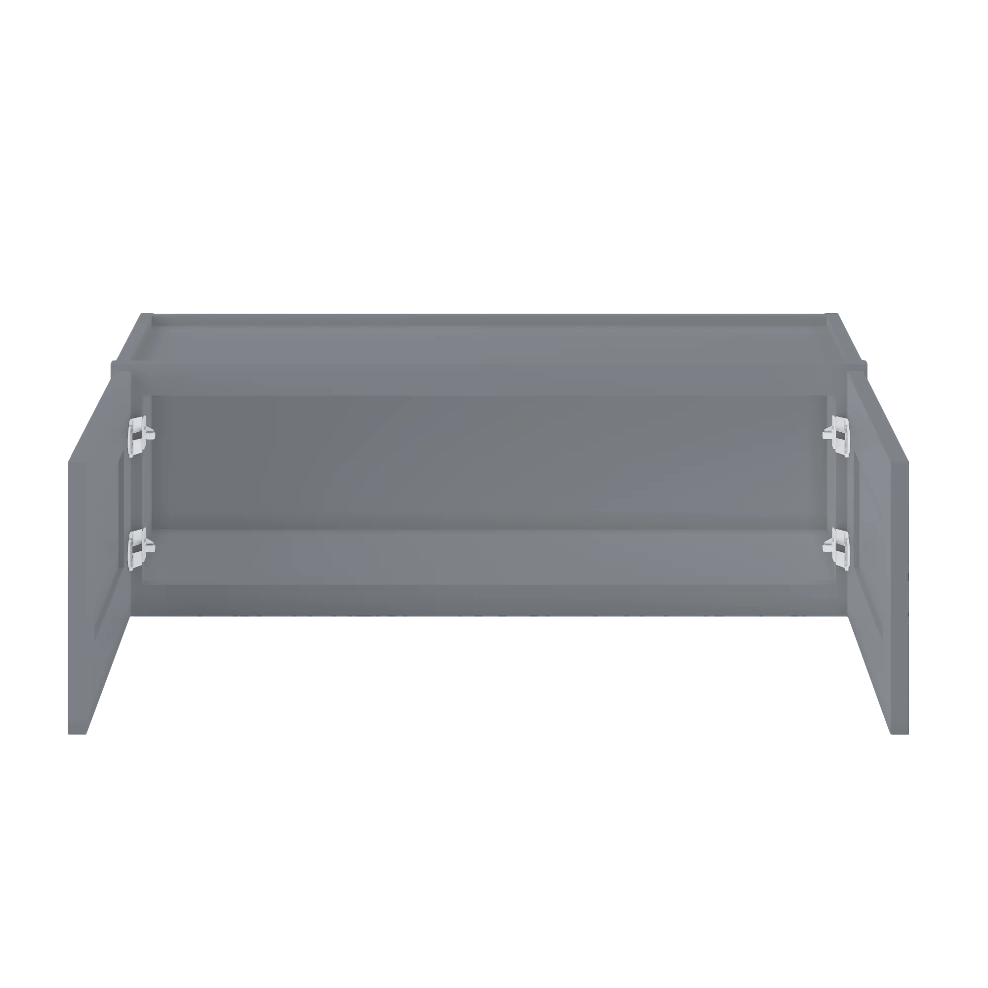 Wall Kitchen Cabinet W3612 Colonial Gray LessCare 36 in. width 12 in. height 12 in. depth - Image 5