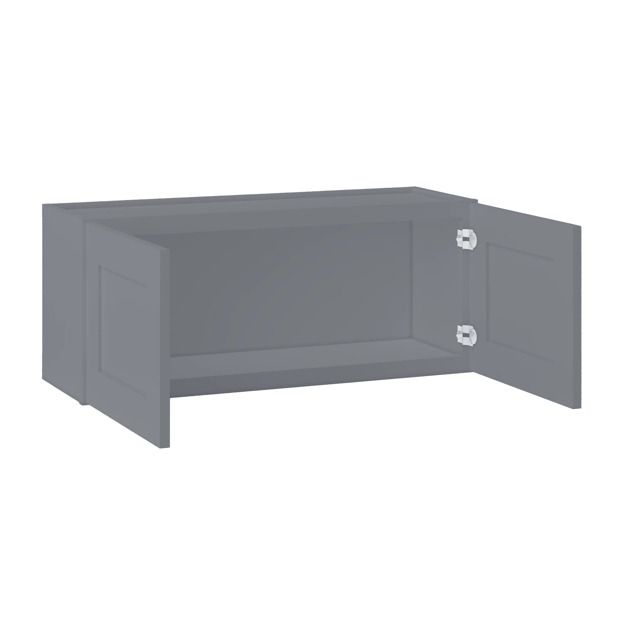 Wall Kitchen Cabinet W3615 Colonial Gray LessCare 36 in. width 15 in. height 12 in. depth - Image 4