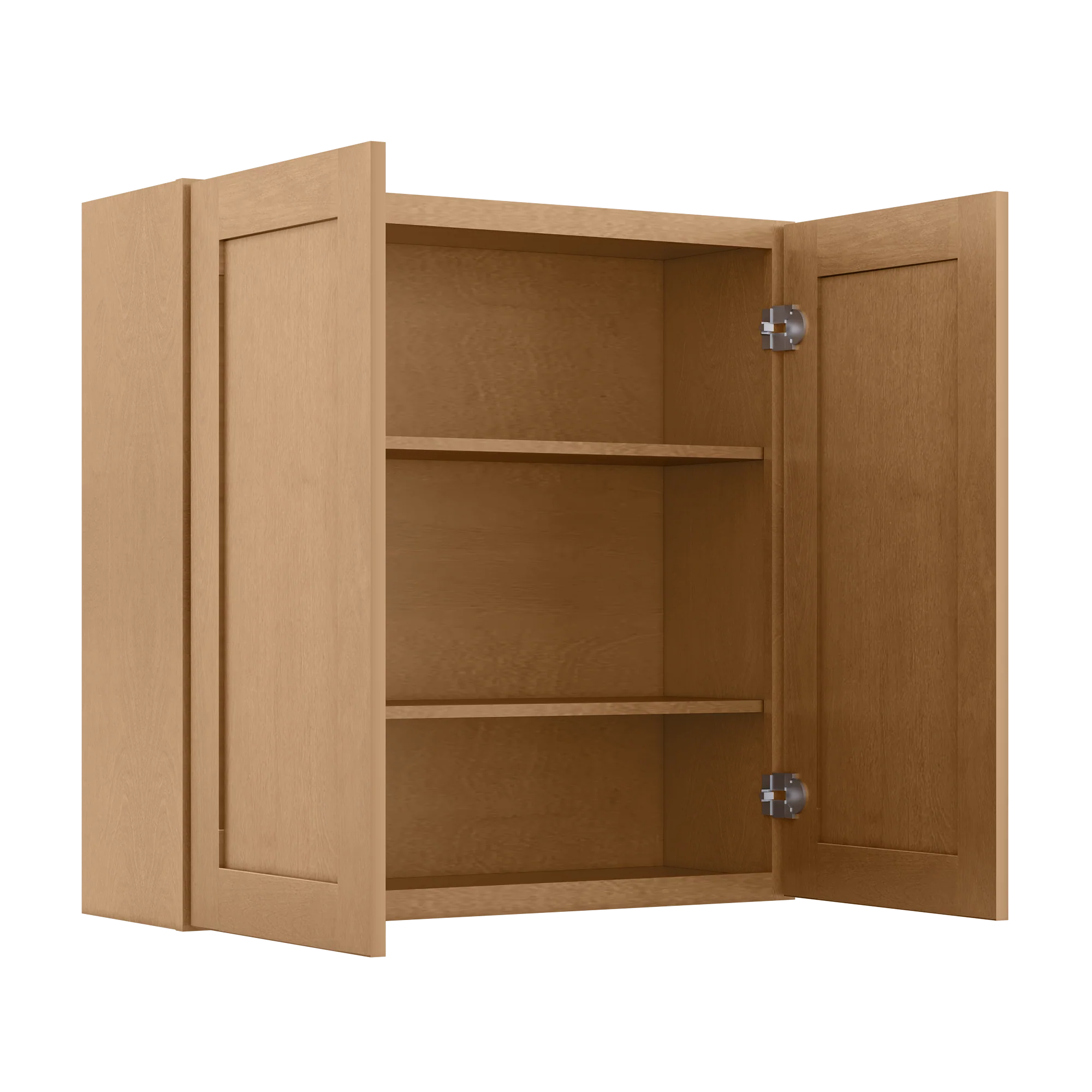 Wall Kitchen Cabinet W3636 Shaker Toffee LessCare 36 in. width 36 in. height 12 in. depth - Image 4