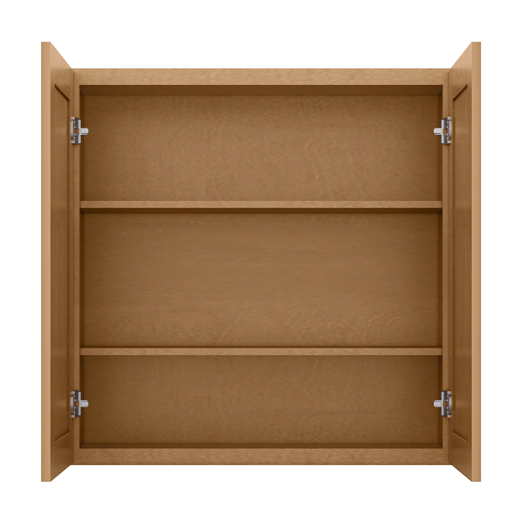 Wall Kitchen Cabinet W3636 Shaker Toffee LessCare 36 in. width 36 in. height 12 in. depth - Image 5