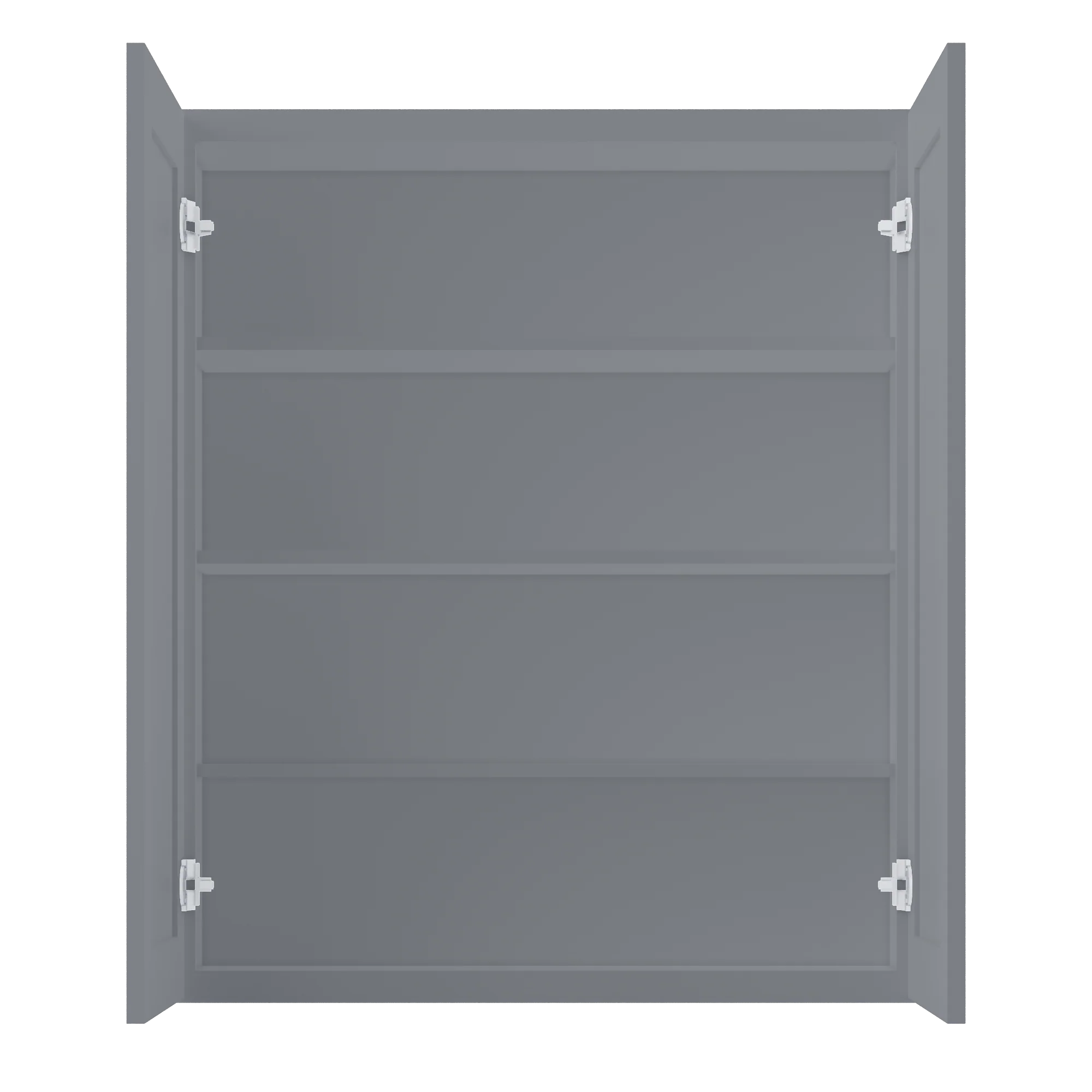 Wall Kitchen Cabinet W3642 Colonial Gray LessCare 36 in. width 42 in. height 12 in. depth - Image 5