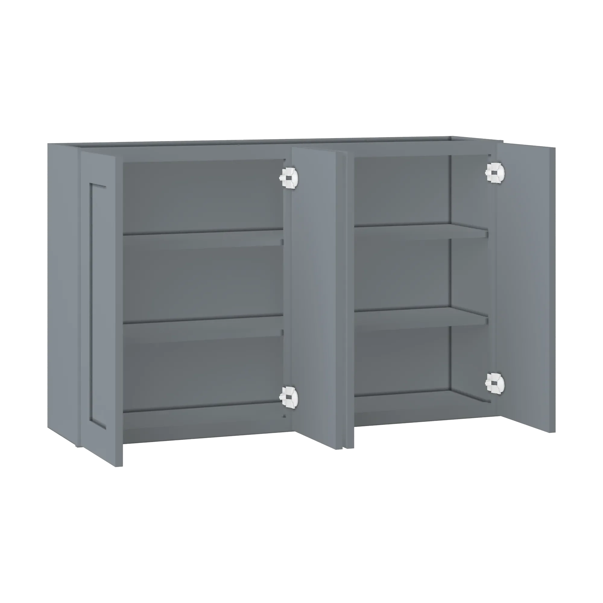 Wall Kitchen Cabinet W4830 Colonial Gray LessCare 48 in. width 30 in. height 12 in. depth - Image 4