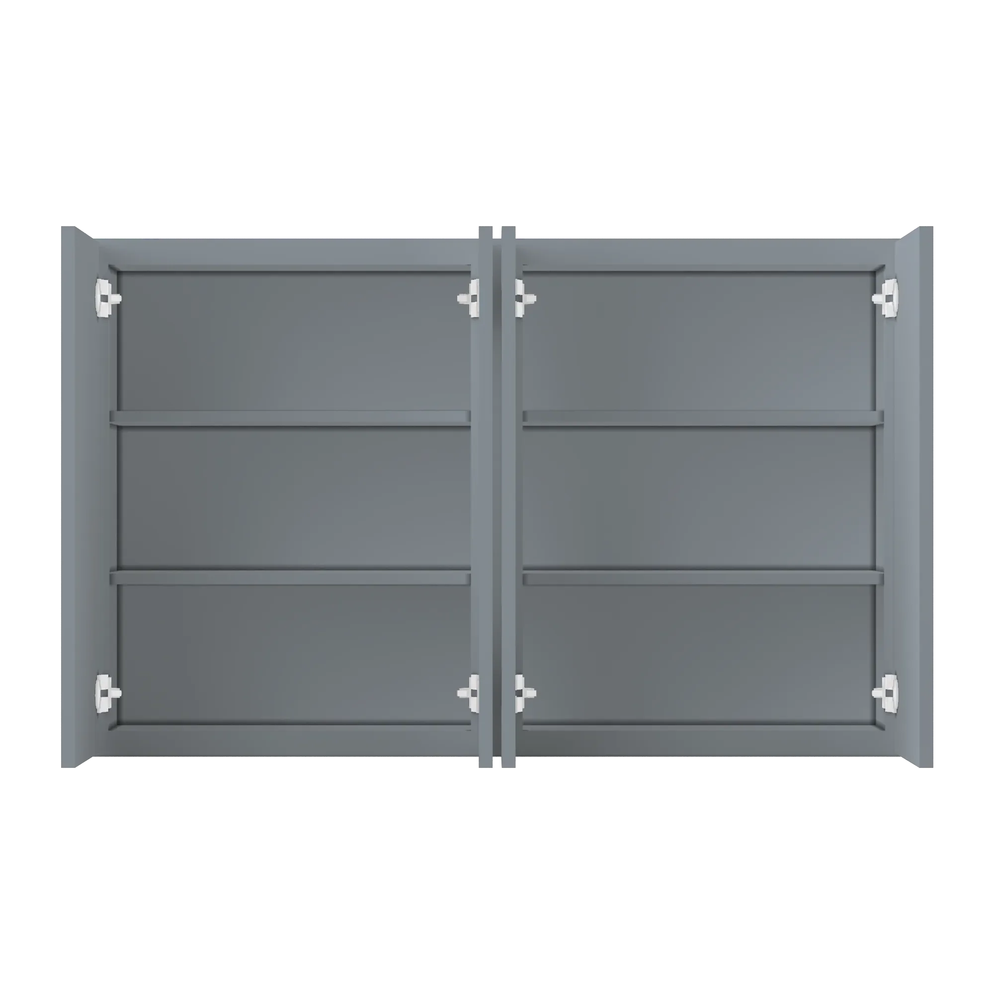 Wall Kitchen Cabinet W4830 Colonial Gray LessCare 48 in. width 30 in. height 12 in. depth - Image 5