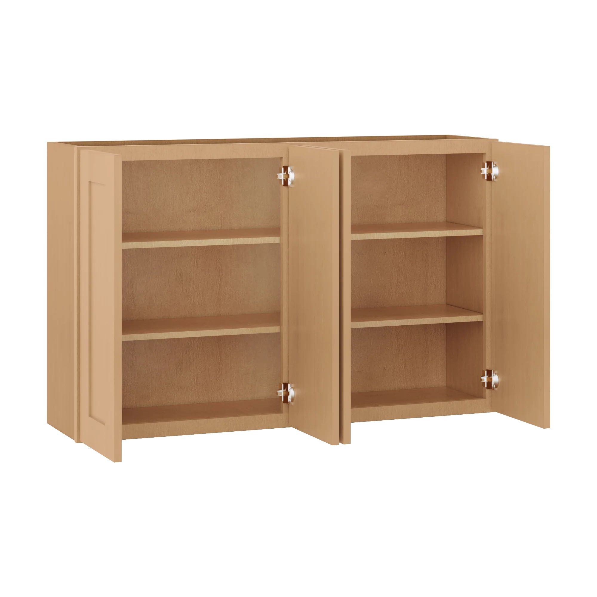 Wall Kitchen Cabinet W4830 Shaker Toffee LessCare 48 in. width 30 in. height 12 in. depth - Image 4