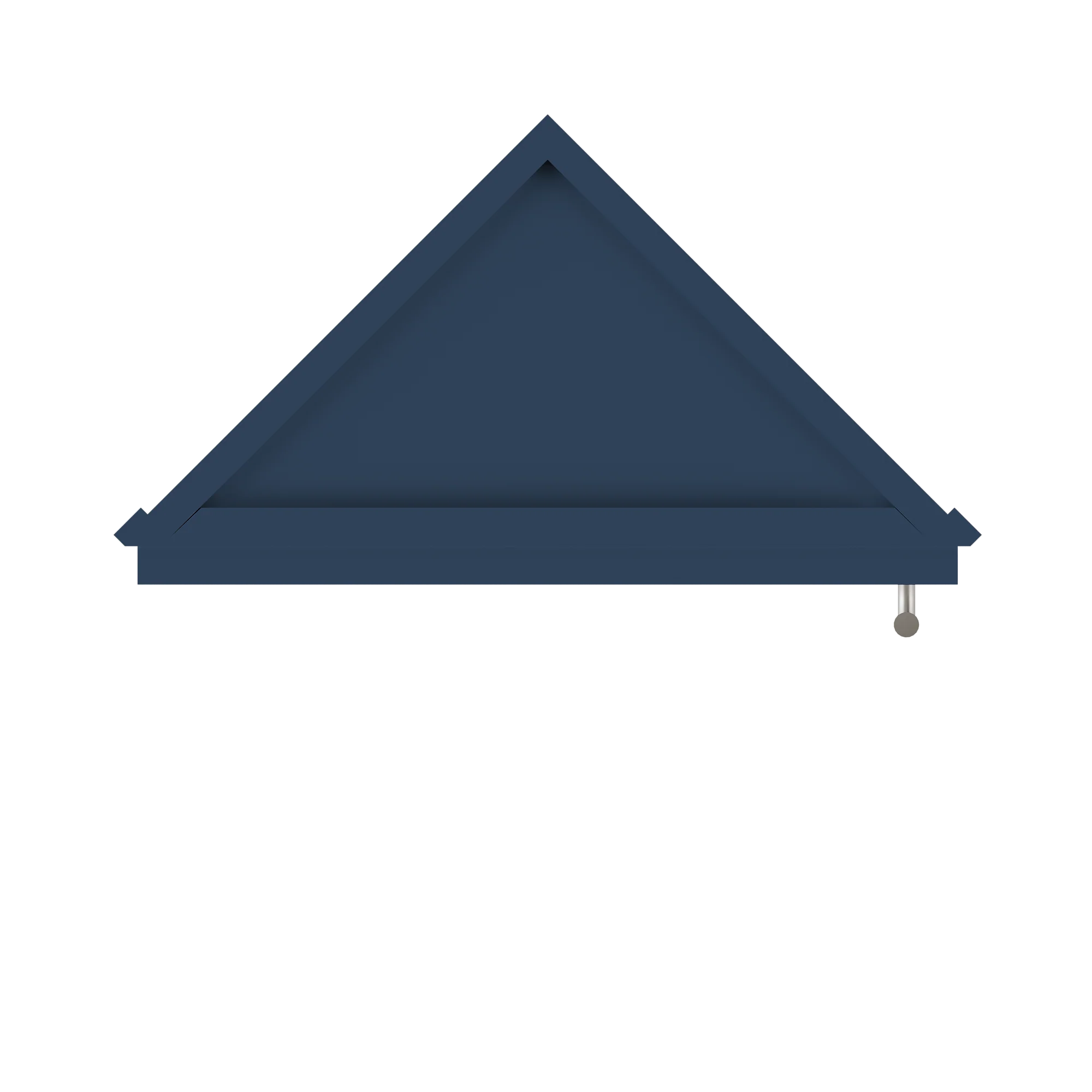 Wall End Kitchen Cabinet WEC1236 Danbury Blue LessCare 12 in. width 36 in. height 12 in. depth - Image 6