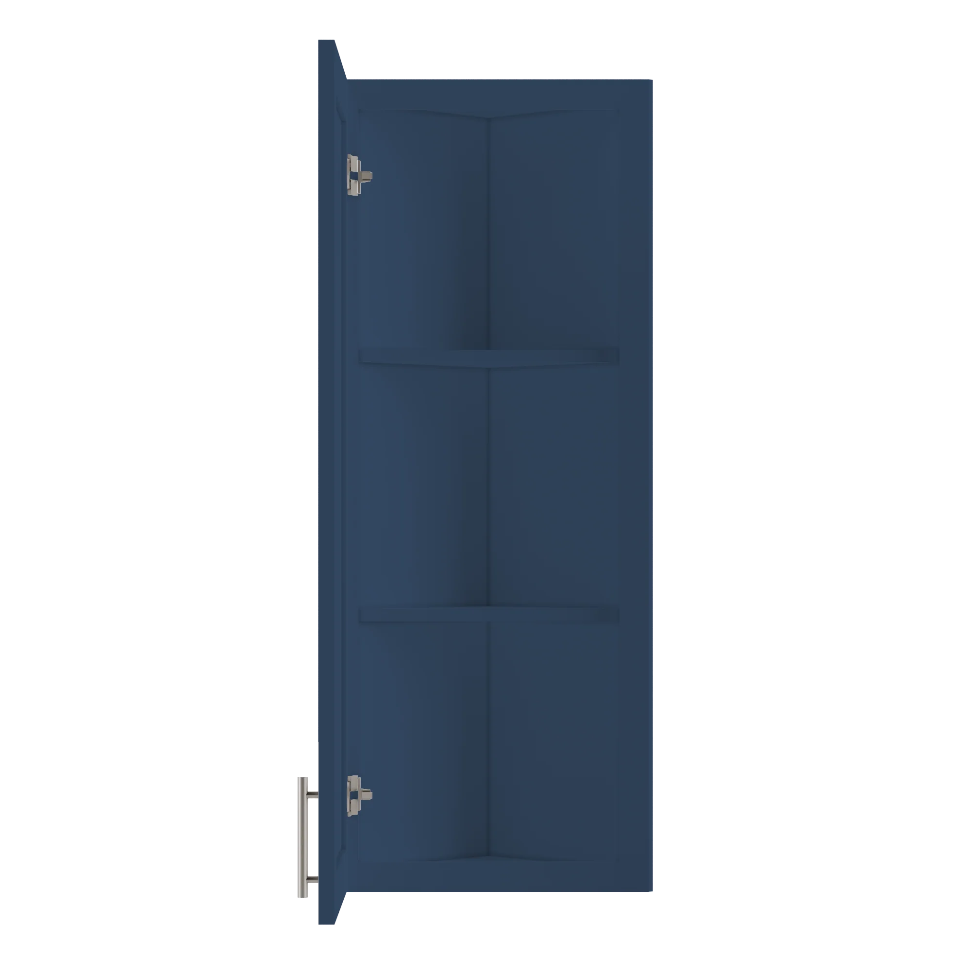 Wall End Kitchen Cabinet WEC1242 Danbury Blue LessCare 12 in. width 42 in. height 12 in. depth - Image 5