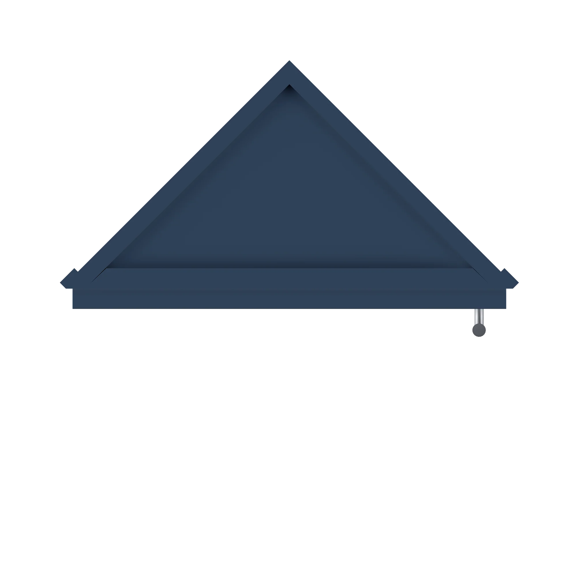 Wall End Kitchen Cabinet WEC1242 Danbury Blue LessCare 12 in. width 42 in. height 12 in. depth - Image 6