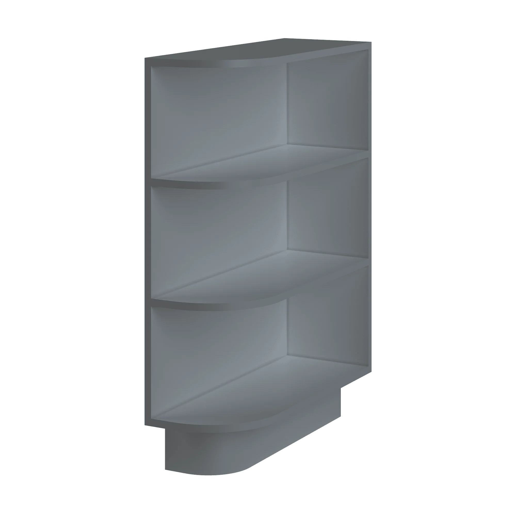 What-Not Shelf Base Kitchen Cabinet BWNT9 Colonial Gray LessCare 9 in. width 34.5 in. height 24 in. depth - Image 2