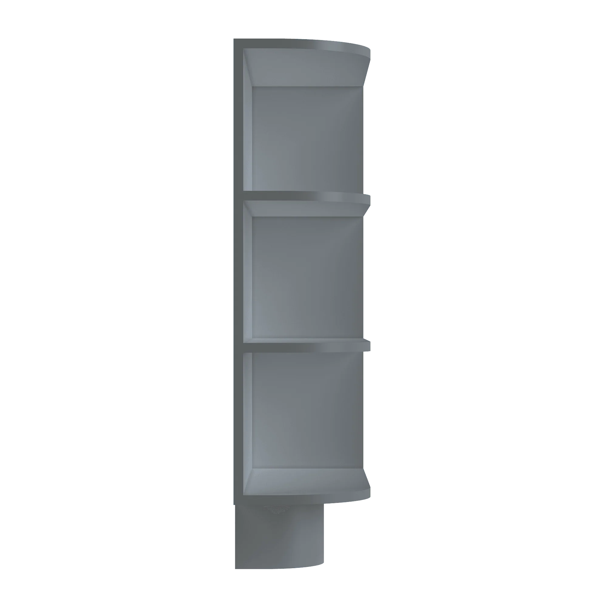 What-Not Shelf Base Kitchen Cabinet BWNT9 Colonial Gray LessCare 9 in. width 34.5 in. height 24 in. depth - Image 3