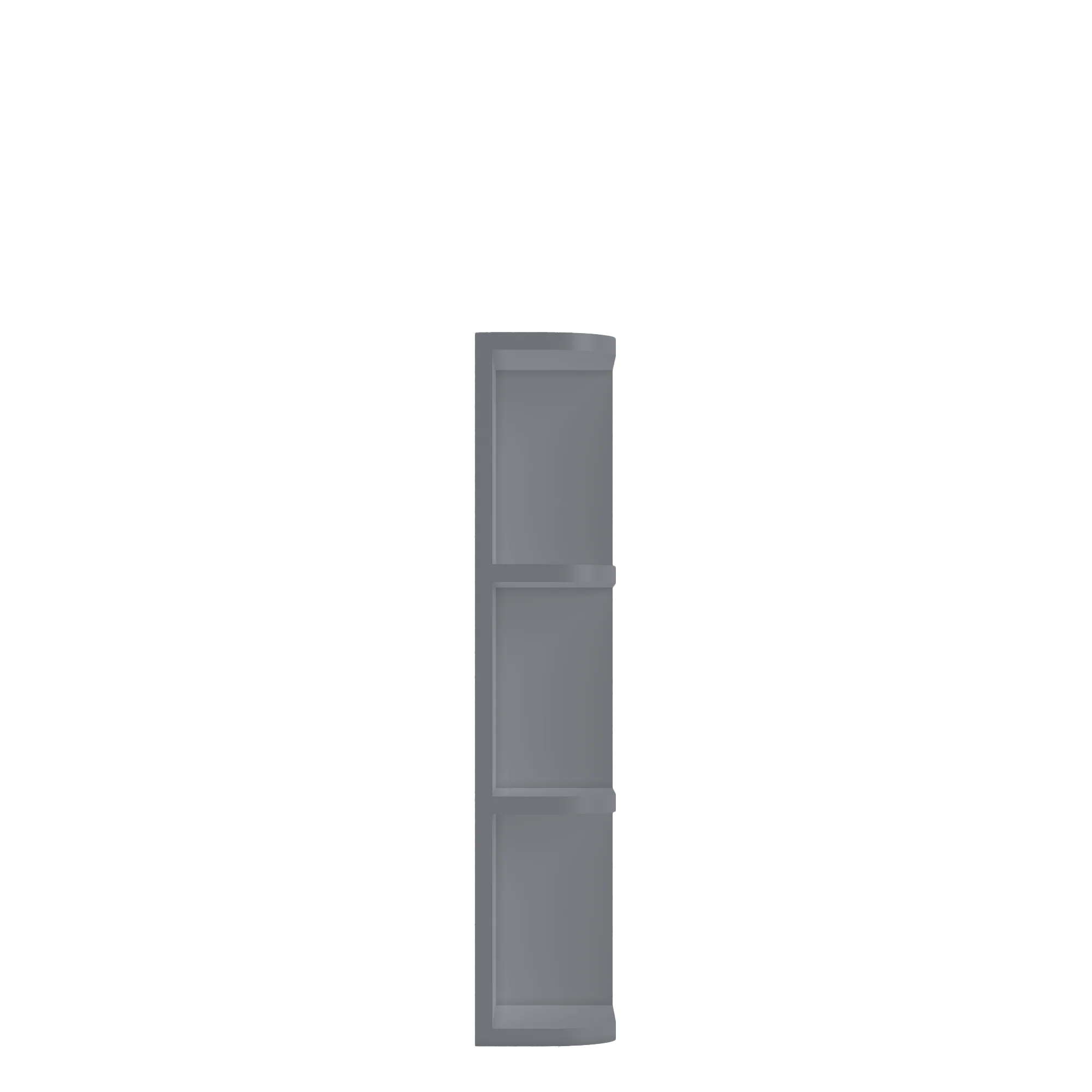 What-Not-Shelf Kitchen Cabinet WN630 Colonial Gray LessCare 6 in. width 30 in. height 12 in. depth - Image 3