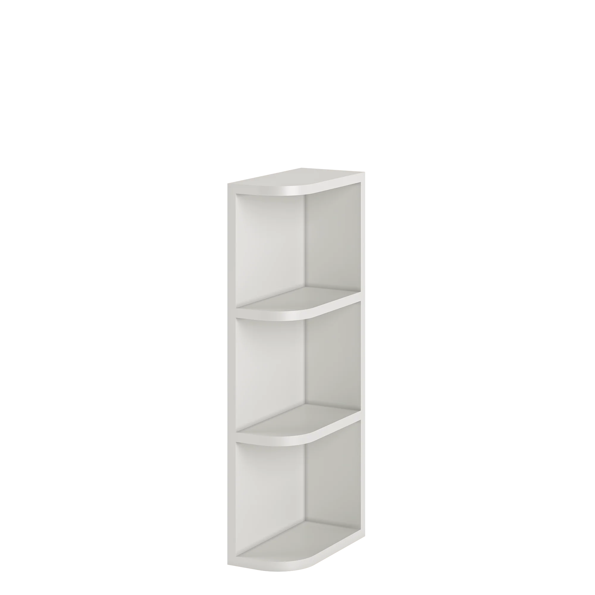What-Not-Shelf Kitchen Cabinet WN630 Milan Pearl 6 in. width 30 in. height 12 in. depth - Image 2
