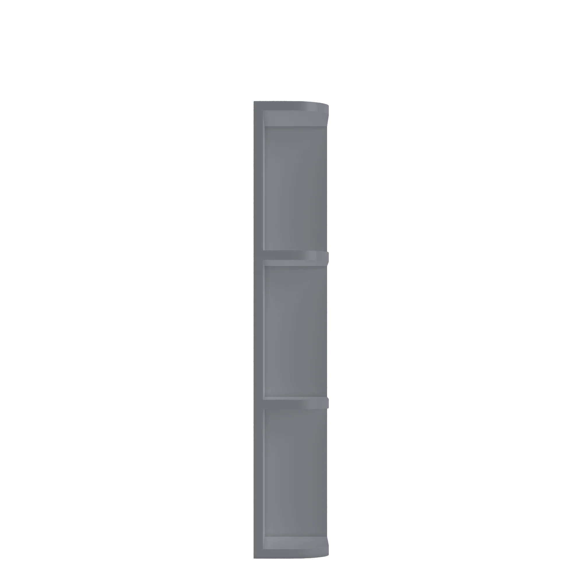 What-Not-Shelf Kitchen Cabinet WN636 Colonial Gray LessCare 6 in. width 36 in. height 12 in. depth - Image 3