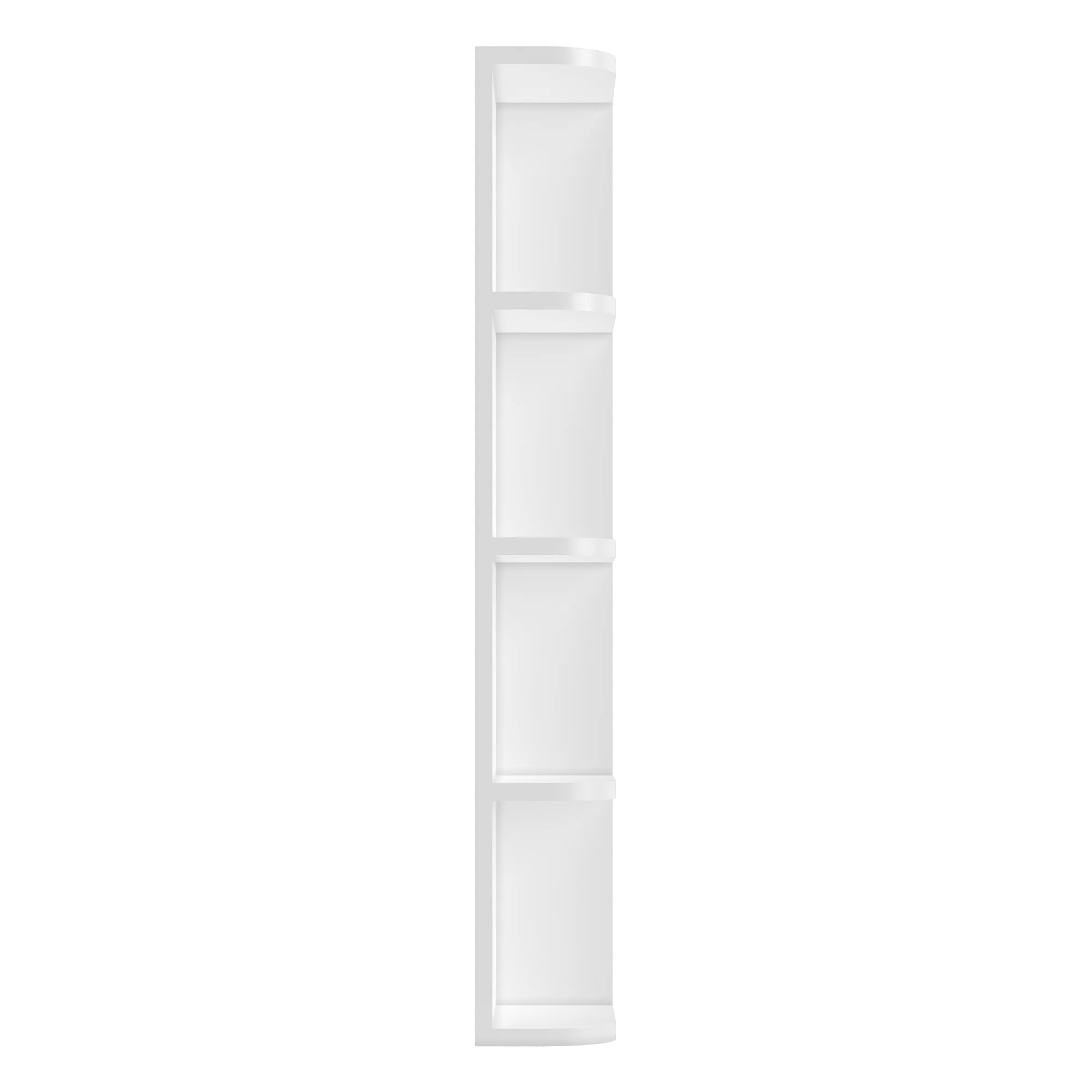 What-Not-Shelf Kitchen Cabinet WN642 Alpina White LessCare 6 in. width 42 in. height 12 in. depth - Image 3
