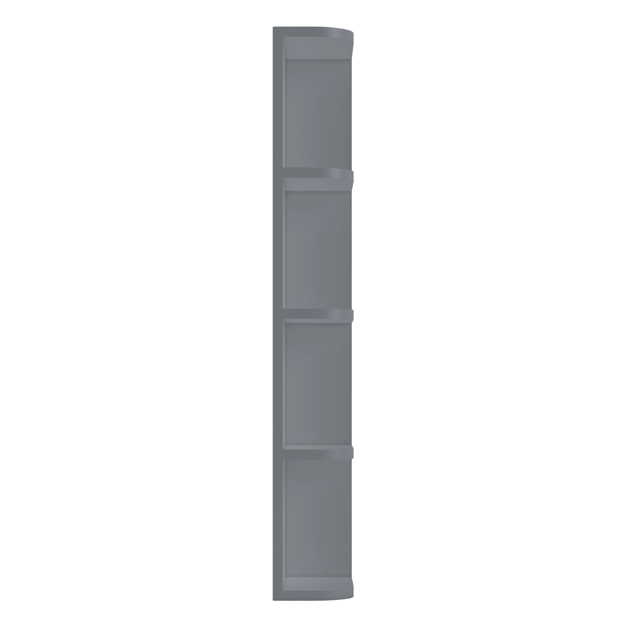 What-Not-Shelf Kitchen Cabinet WN642 Colonial Gray LessCare 6 in. width 42 in. height 12 in. depth - Image 3