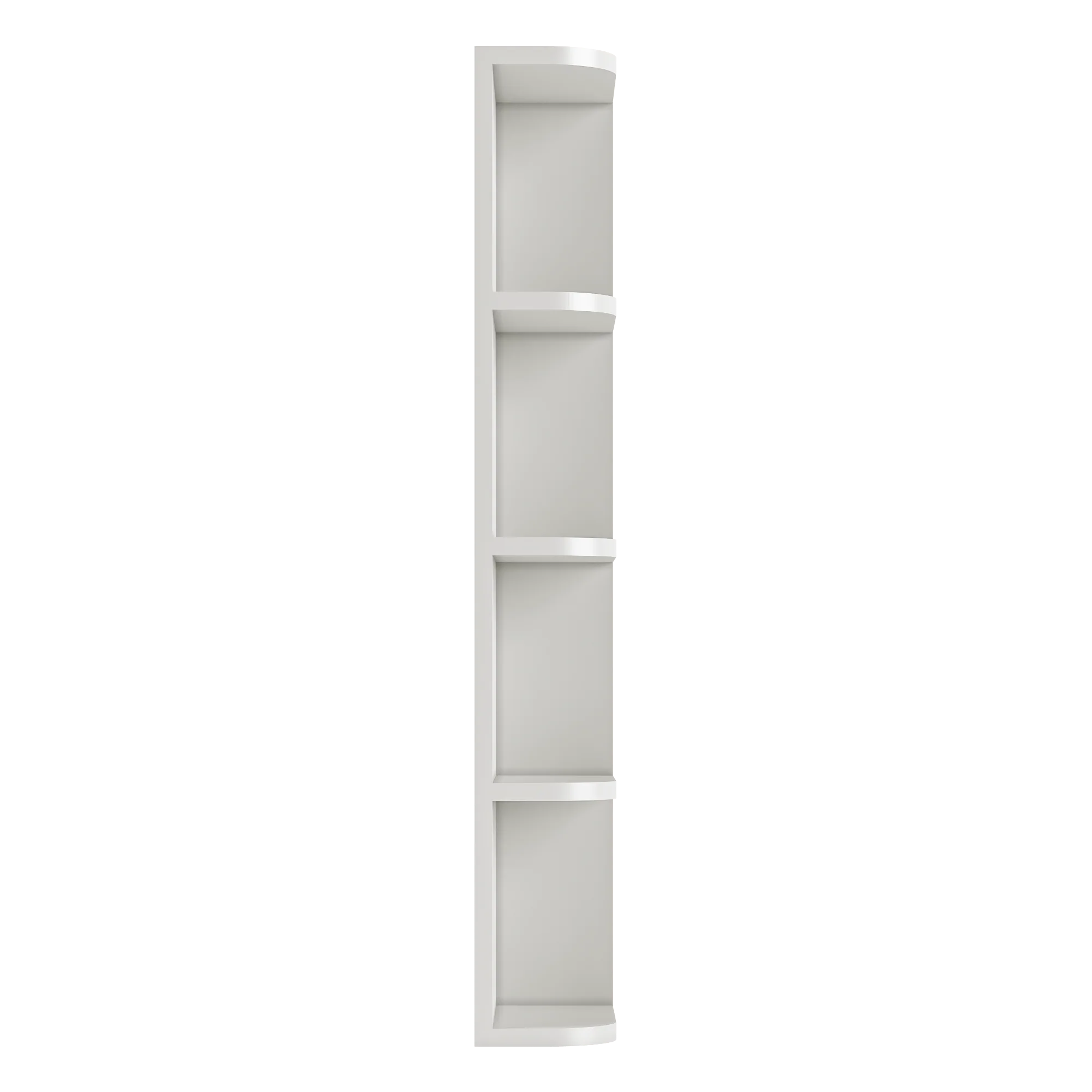 What-Not-Shelf Kitchen Cabinet WN642 Milan Pearl 6 in. width 42 in. height 12 in. depth - Image 3