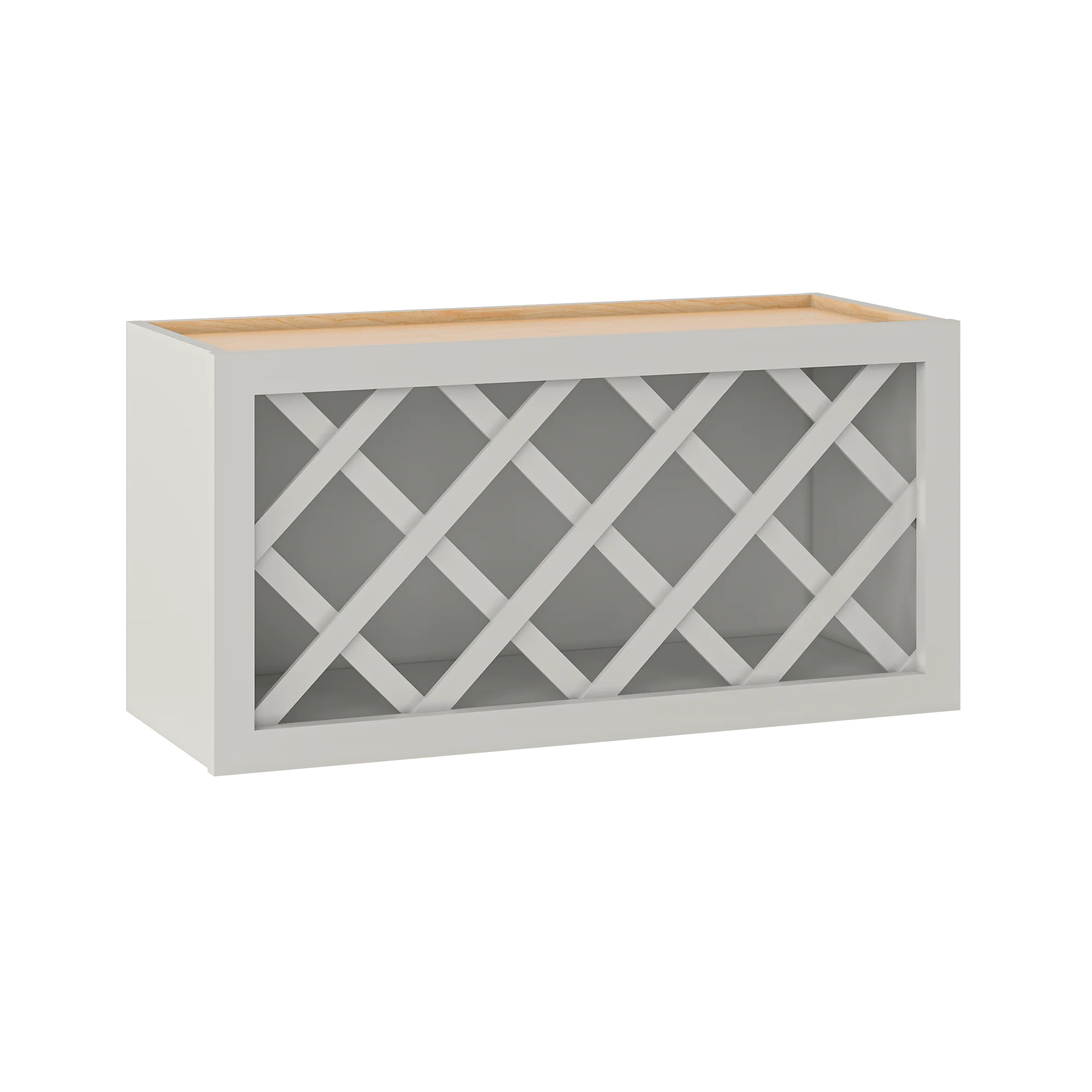 Wine Rack Kitchen Cabinet WR3015 Milan Pearl 30 in. width 15 in. height 12 in. depth - Image 2