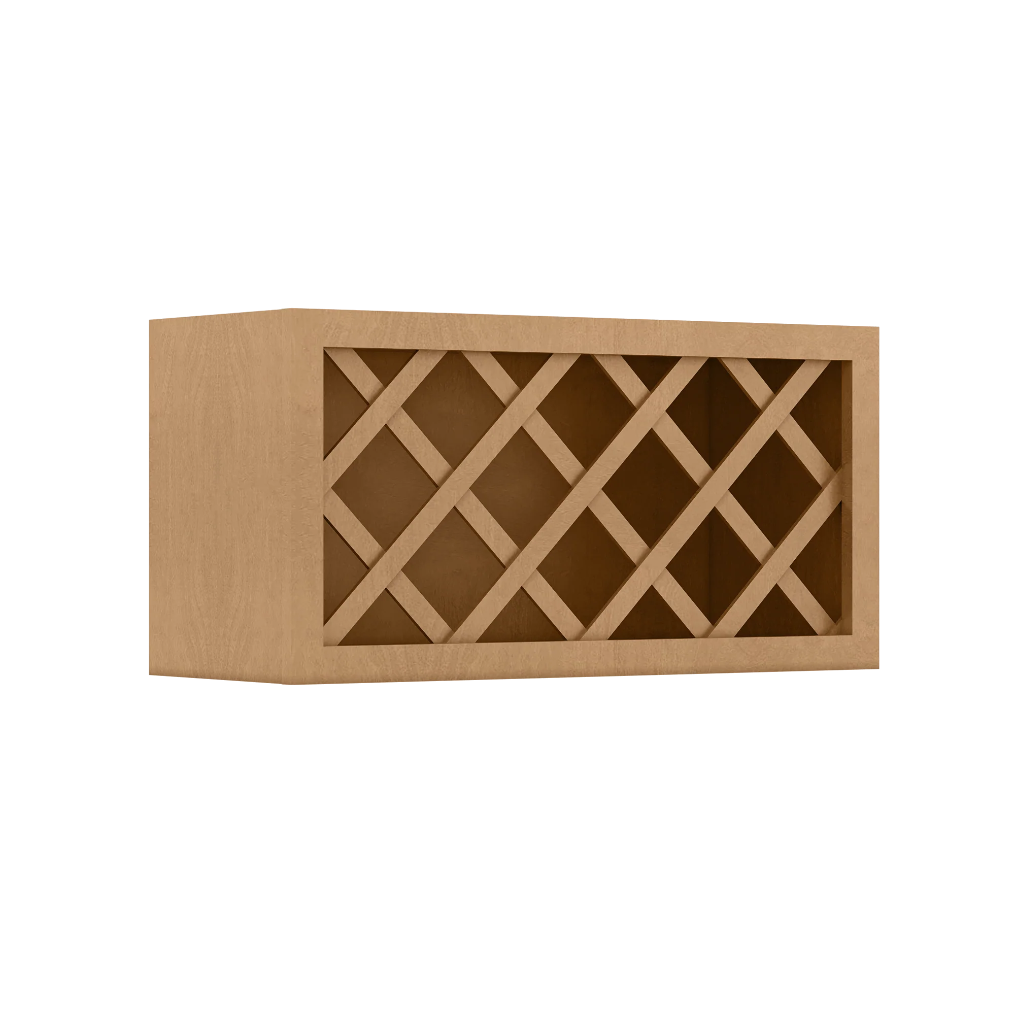 Wine Rack Kitchen Cabinet WR3015 Shaker Toffee LessCare 30 in. width 15 in. height 12 in. depth - Image 2