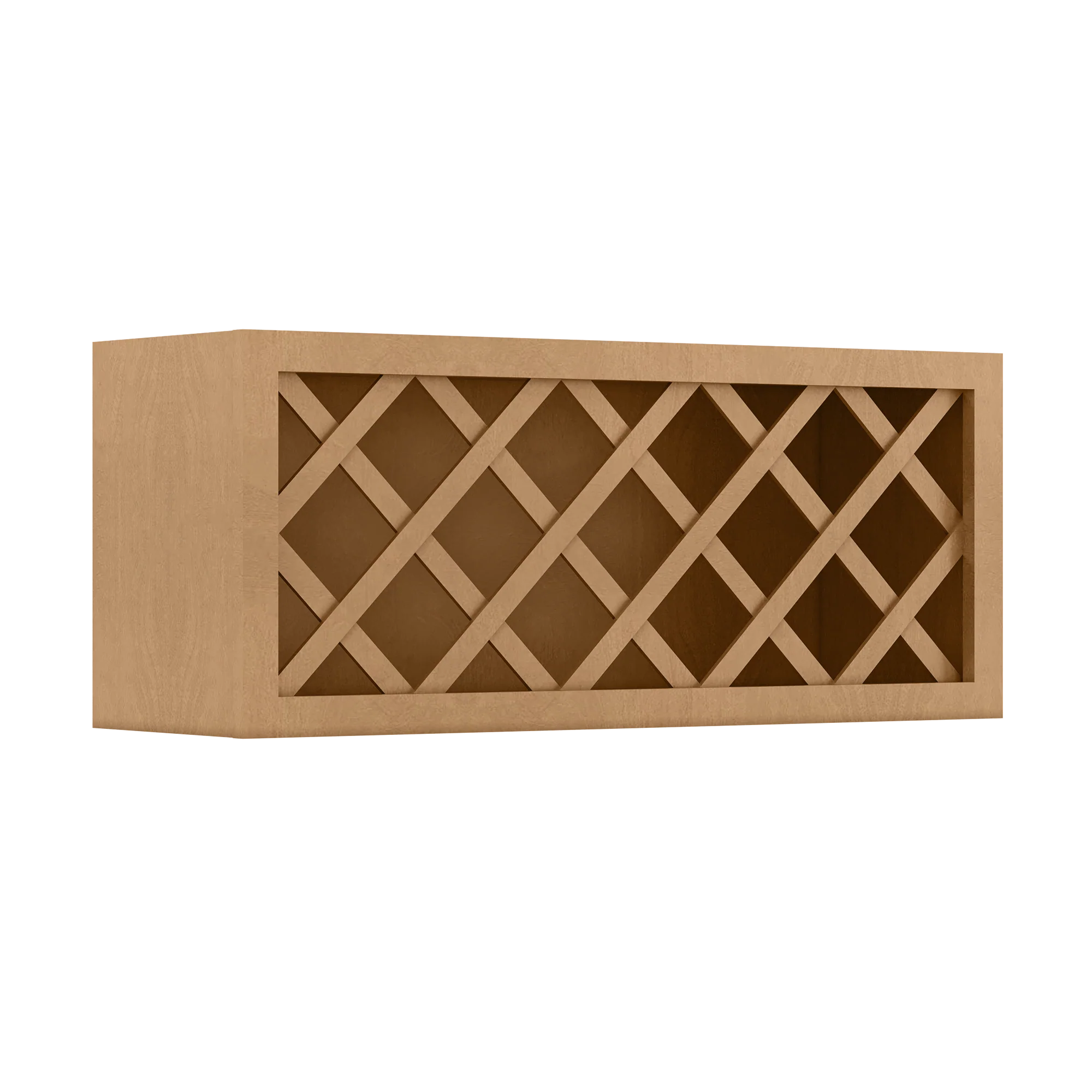 Wine Rack Kitchen Cabinet WR3615 Shaker Toffee LessCare 36 in. width 15 in. height 12 in. depth - Image 2