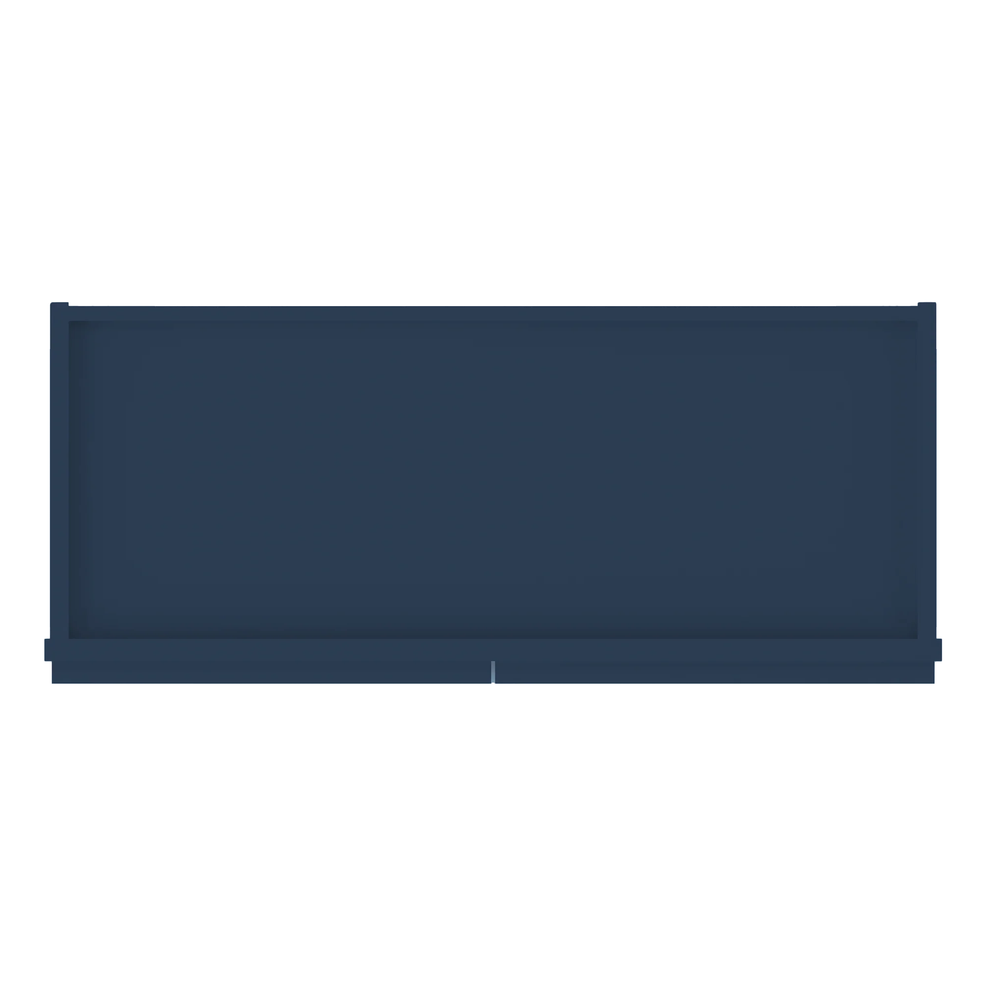 Frosted Glass Door Wall Kitchen Cabinet WMD3036 Danbury Blue LessCare 30 in. width 36 in. height 12 in. depth - Image 6