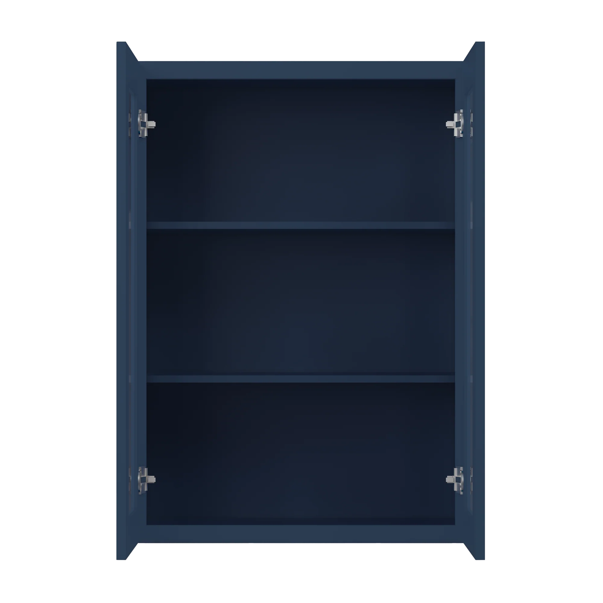 Frosted Glass Door Wall Kitchen Cabinet WMD3042 Danbury Blue LessCare 30 in. width 42 in. height 12 in. depth - Image 5