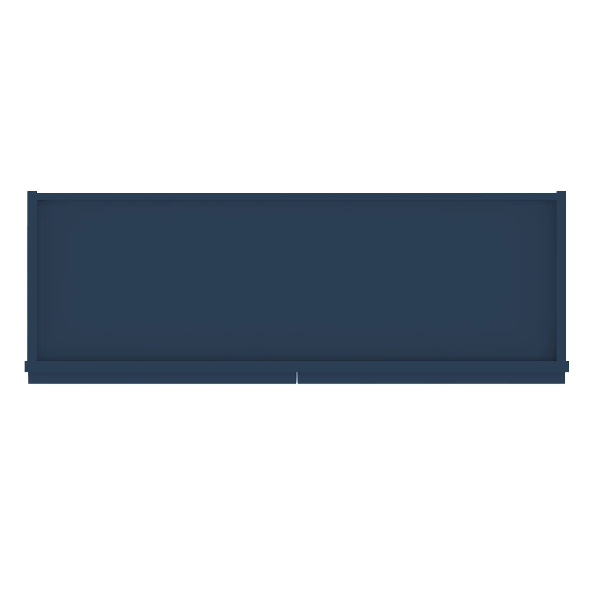 Frosted Glass Door Wall Kitchen Cabinet WMD3630 Danbury Blue LessCare 36 in. width 30 in. height 12 in. depth - Image 6