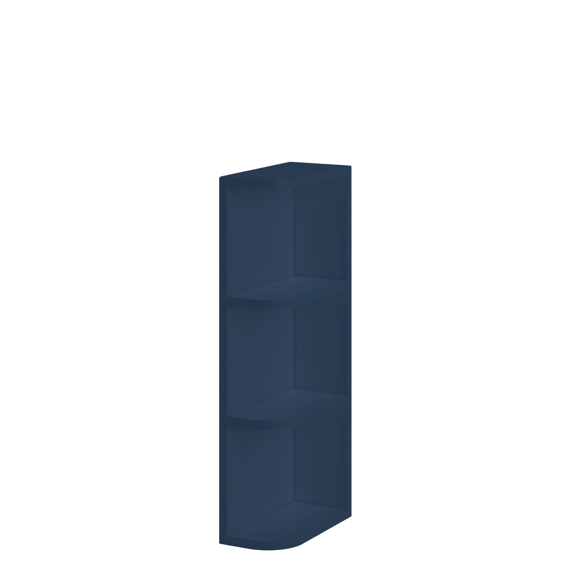 What-Not-Shelf Kitchen Cabinet WN630 Danbury Blue LessCare 6 in. width 30 in. height 12 in. depth - Image 2
