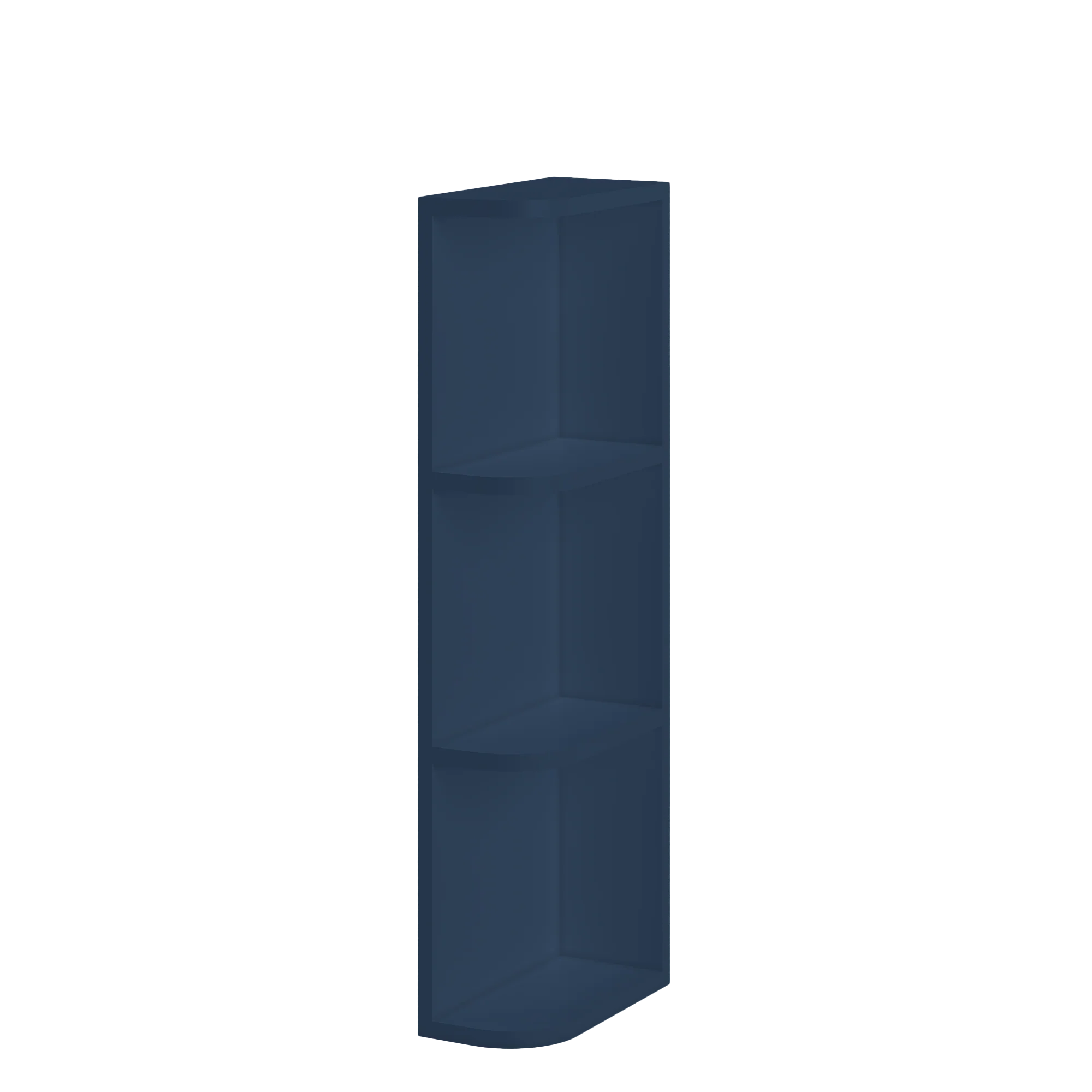 What-Not-Shelf Kitchen Cabinet WN636 Danbury Blue LessCare 6 in. width 36 in. height 12 in. depth - Image 2