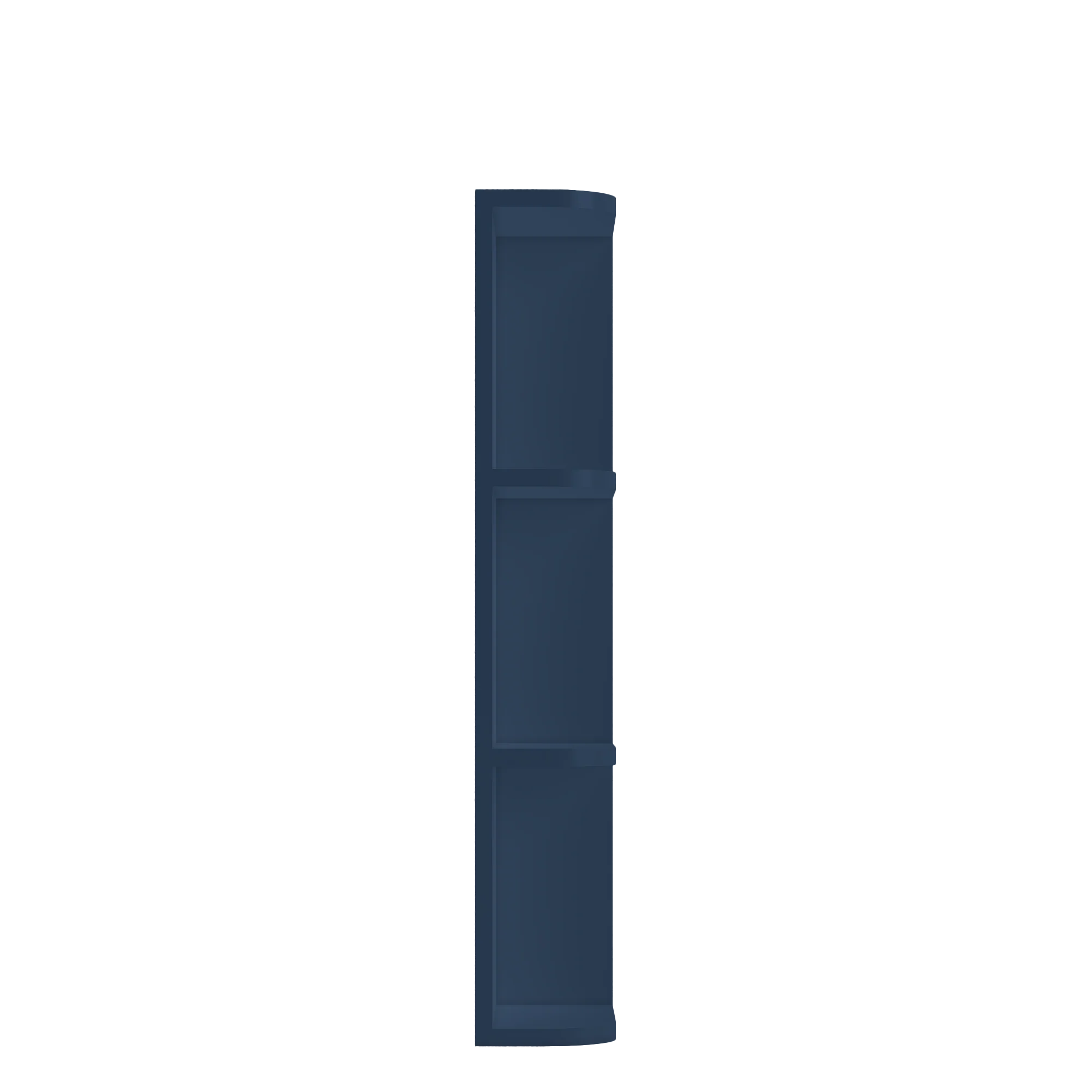 What-Not-Shelf Kitchen Cabinet WN636 Danbury Blue LessCare 6 in. width 36 in. height 12 in. depth - Image 3
