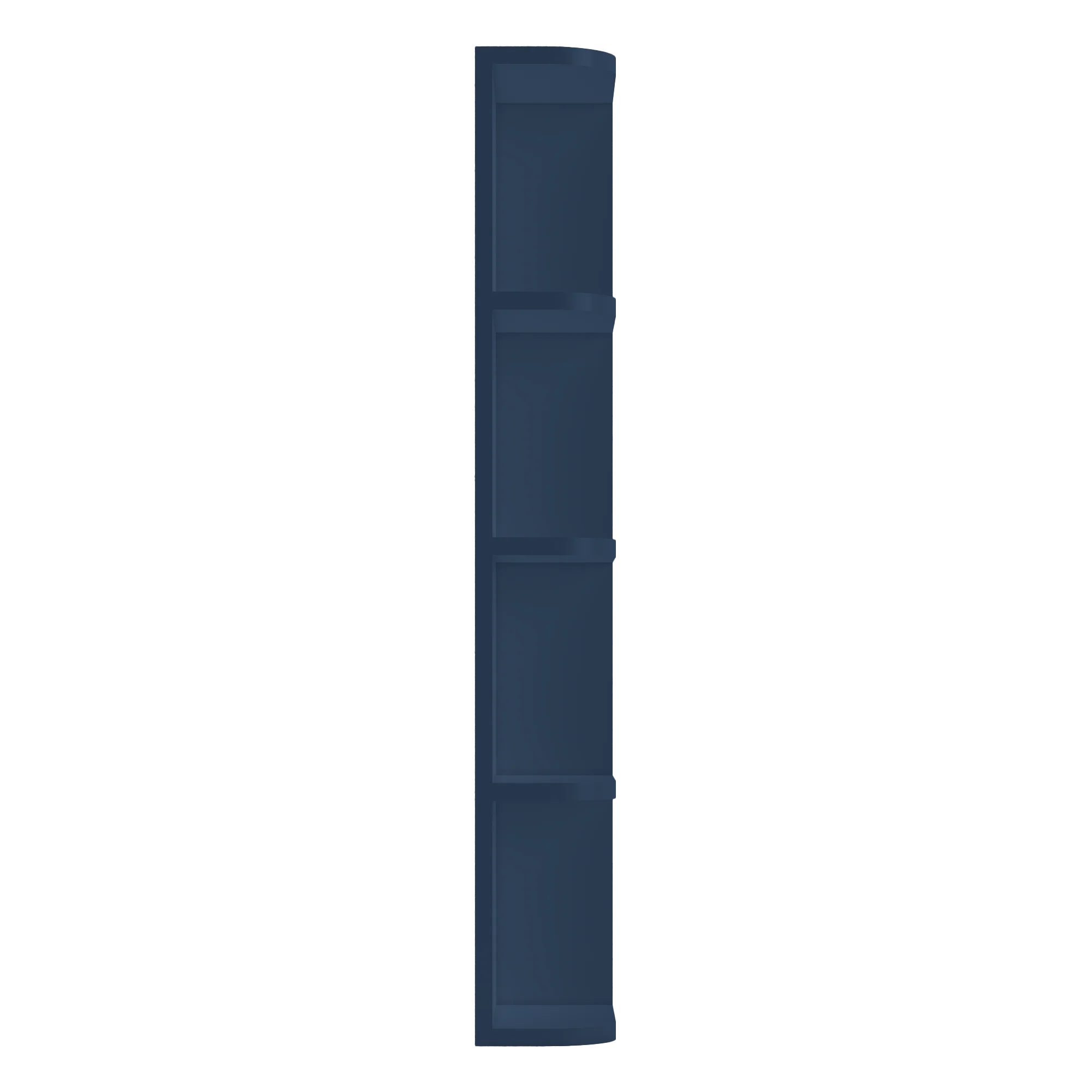 What-Not-Shelf Kitchen Cabinet WN642 Danbury Blue LessCare 6 in. width 42 in. height 12 in. depth - Image 3